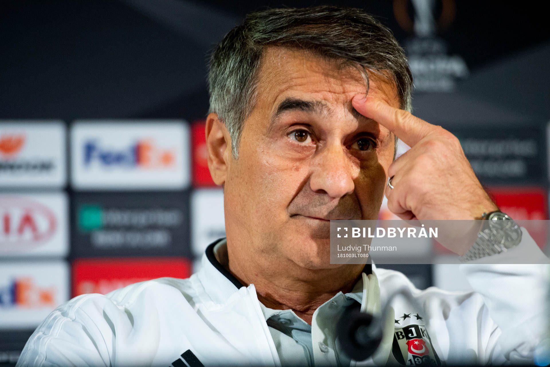 Senol Günes, head coach of Besiktas