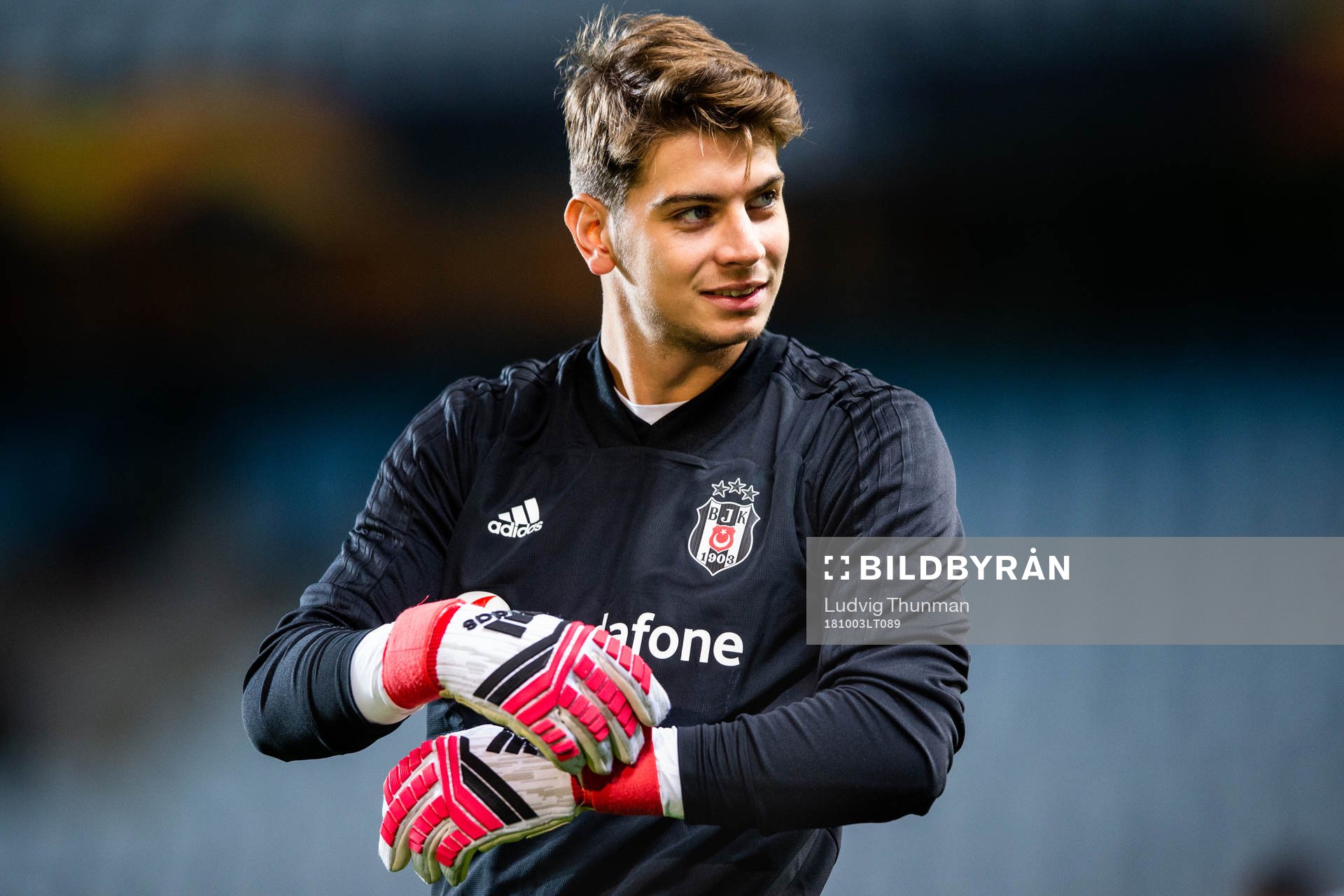 Goalkeeper Utku yuvakuran of Besiktas