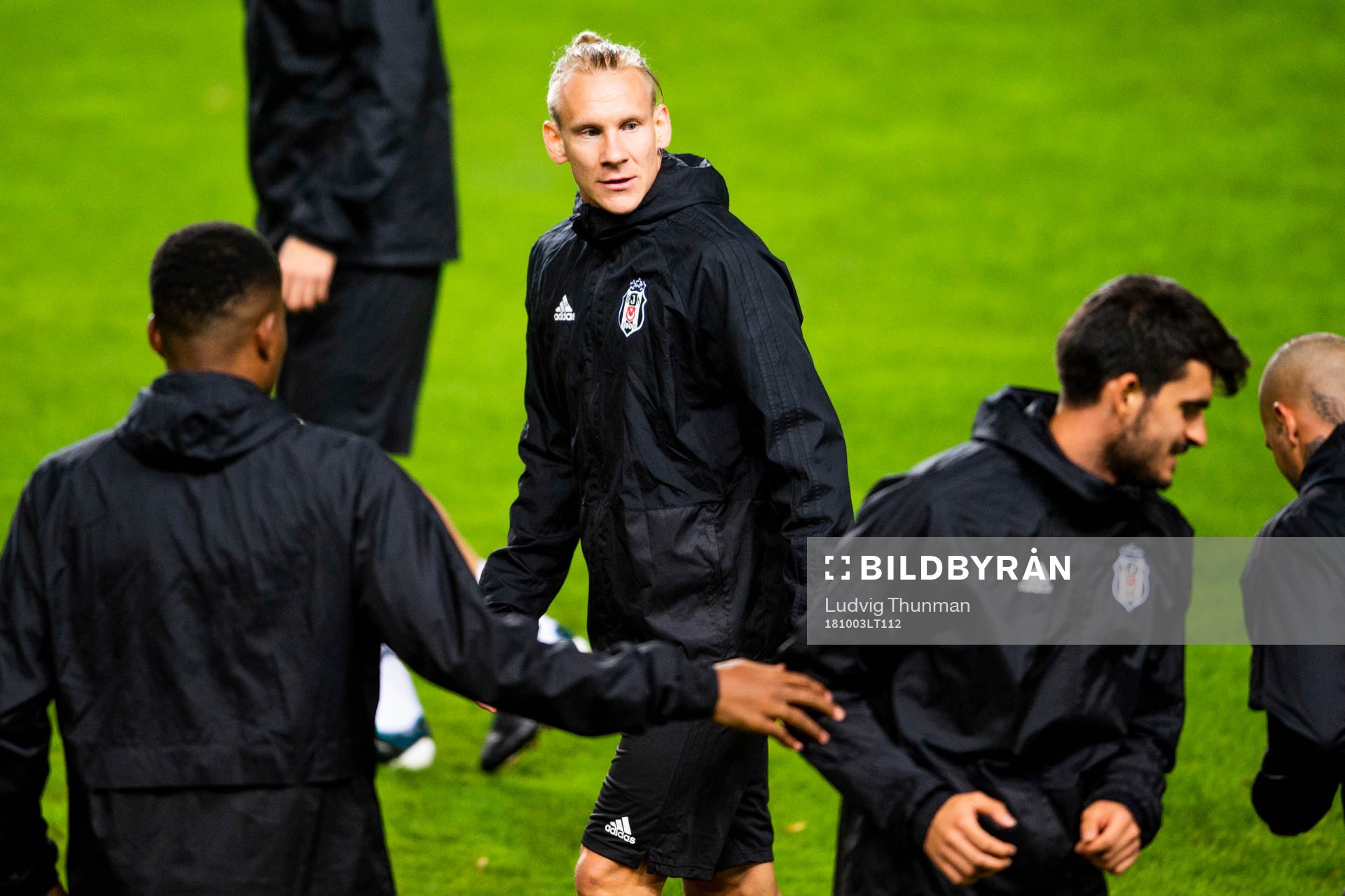 Domagoj Vida of Besiktas during a press conference and practice with Besiktas ahead of the Europa League match between Malmö FF and Besiktas on October 3, 2018 in Malmö.
