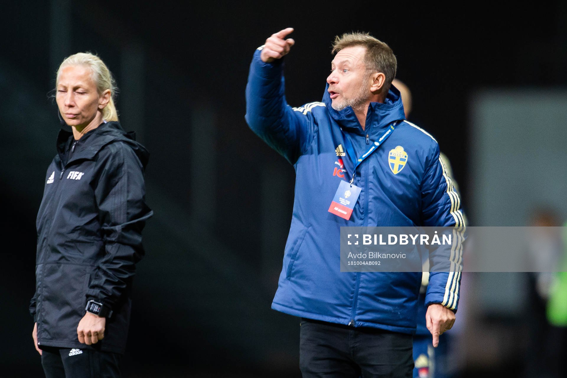 Sveriges  förbundskapten Peter Gerhardsson