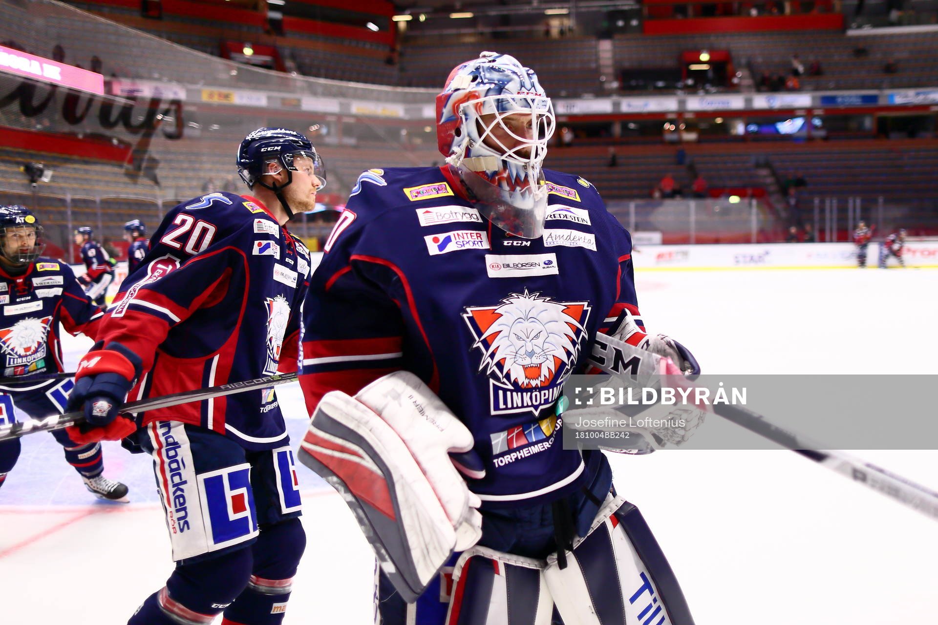 Linköpings målvakt Jonas Gustavsson och Linköpings Nick