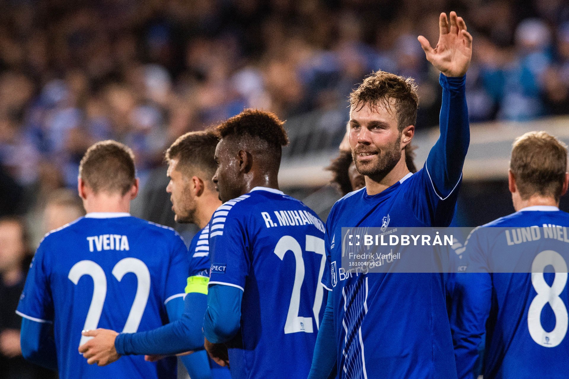 Patrick Mortensen of Sarpsborg 08 celeberates