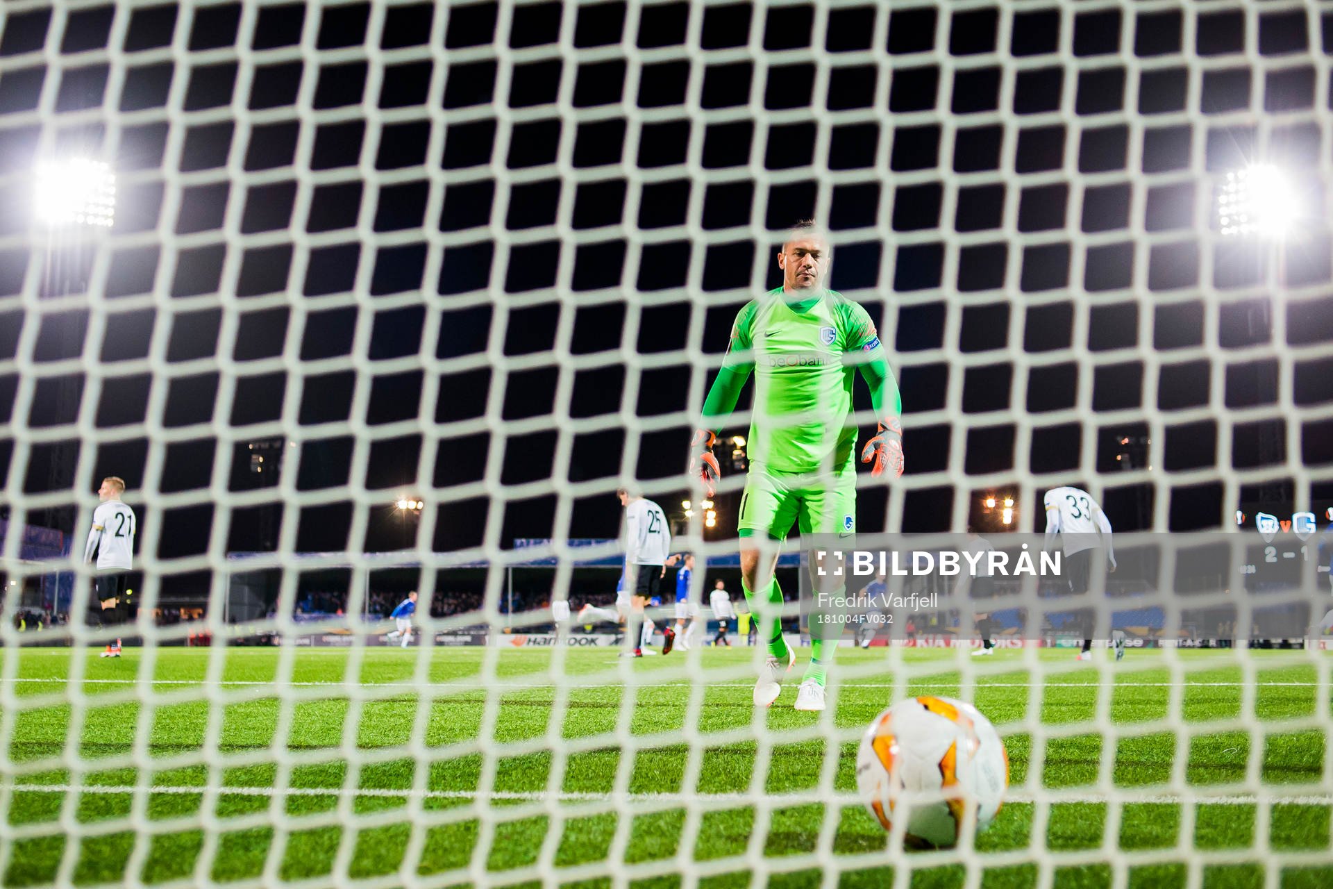 Goalkeeper Danny Vukovic of Genk looks dejected