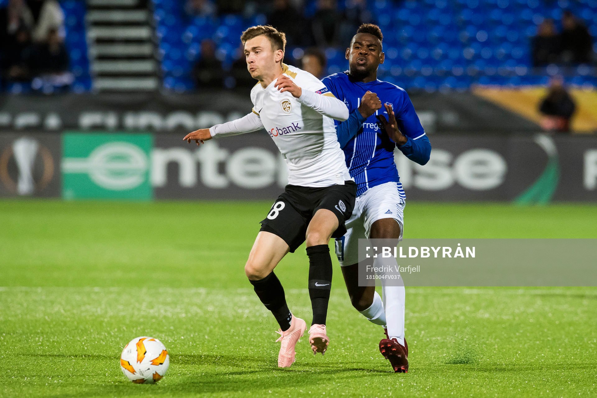 Ruslan Malinovskyi of Genk and Rashad Muhammed of Sarpsborg