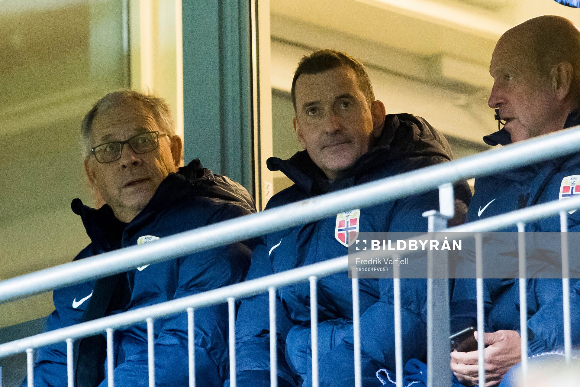 Lars Lagerbäck, head coach of Norway,  Per Joar Hansen,