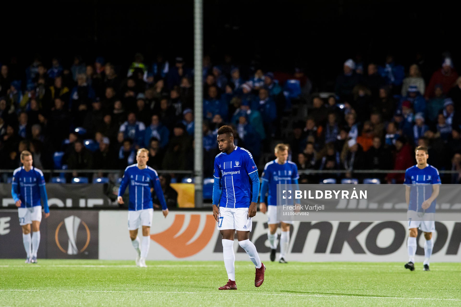 Rashad Muhammed of Sarpsborg 08 looks dejected