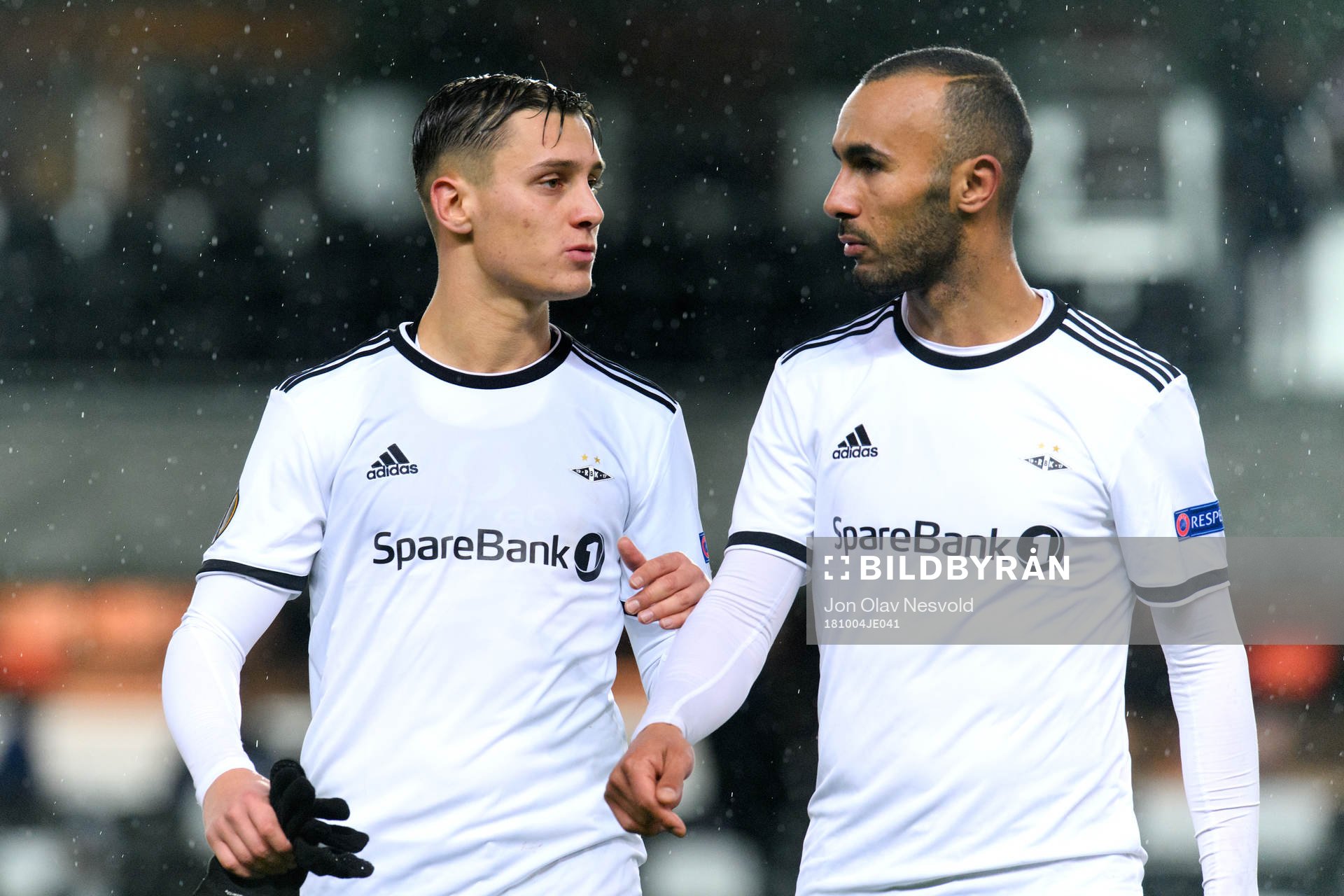 Jonathan Levi and Issam Jebali of Rosenborg