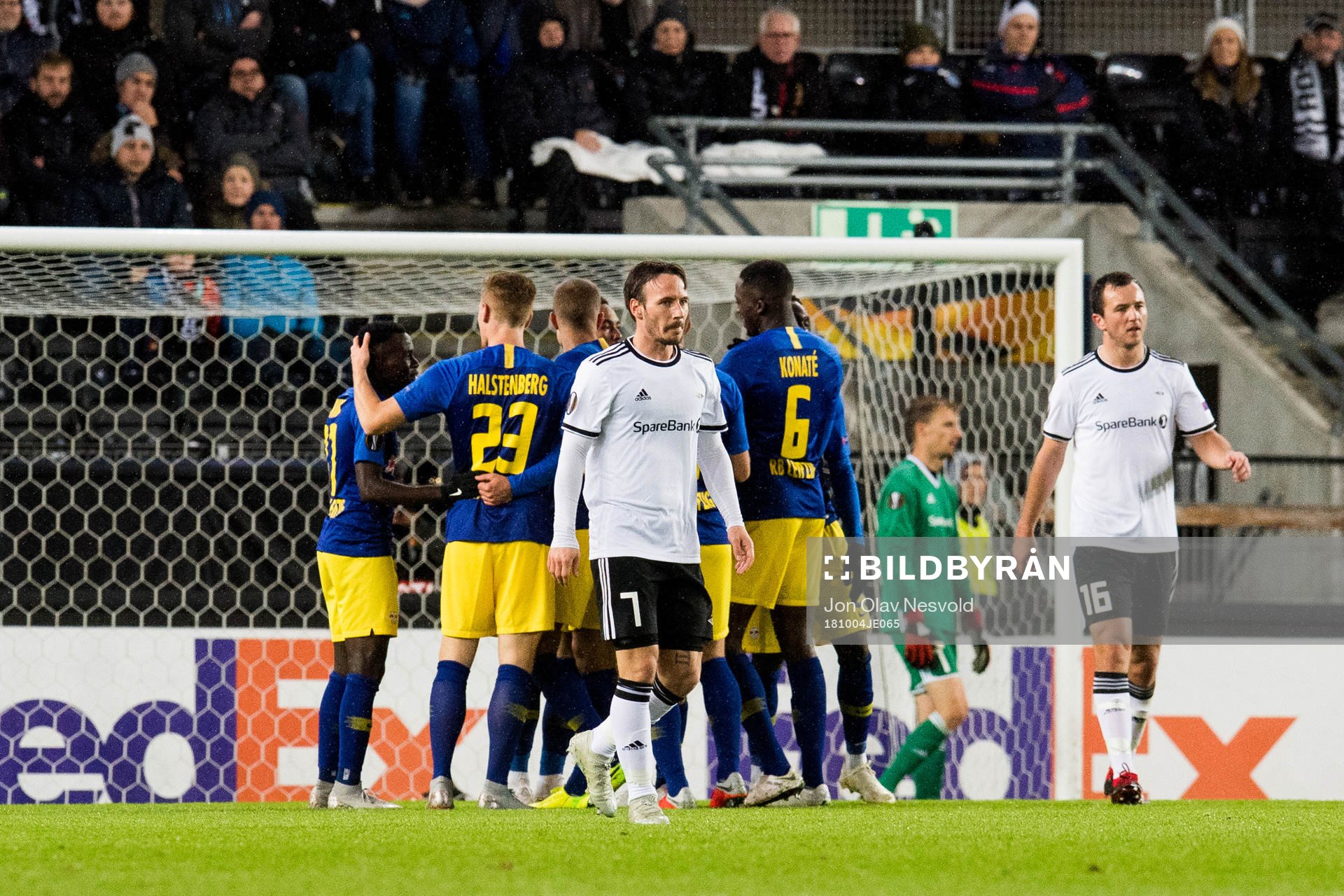 Mike Jensen of Rosenborg looks dejected