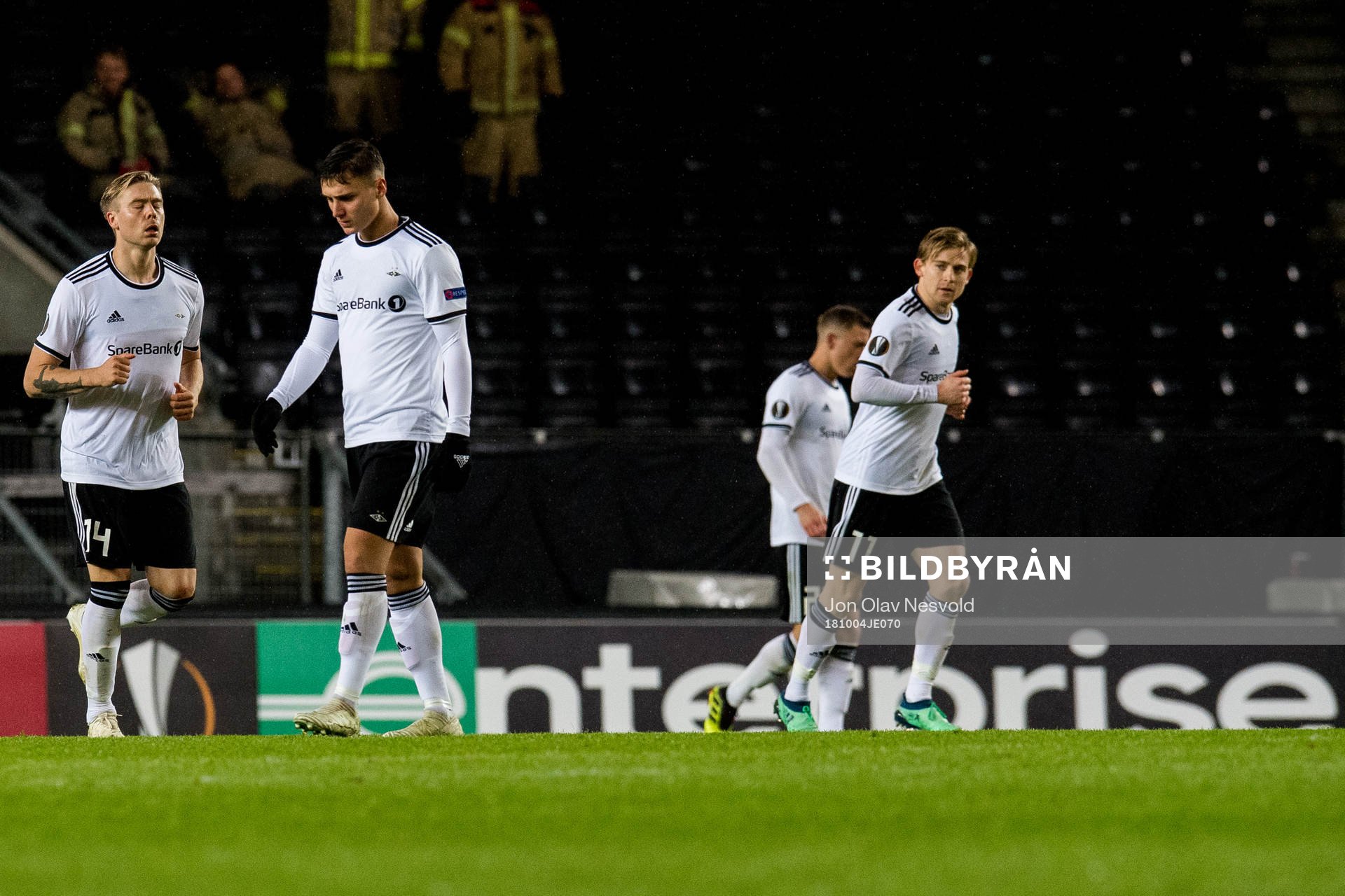 Alexander Søderlund and Jonathan Levi of Rosenborg look