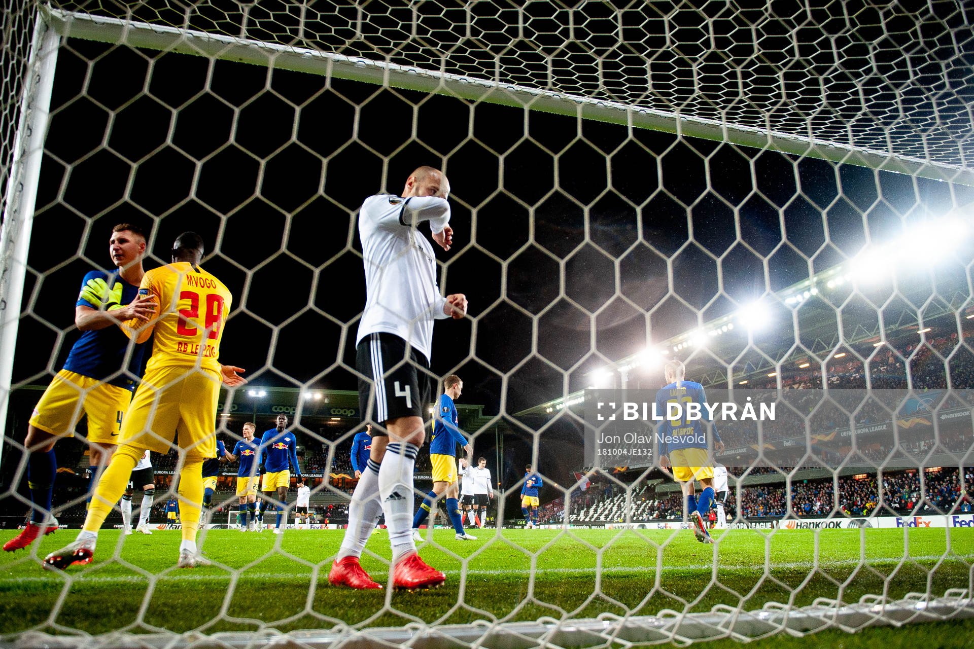 Tore Reginiussen of Rosenborg looks dejected