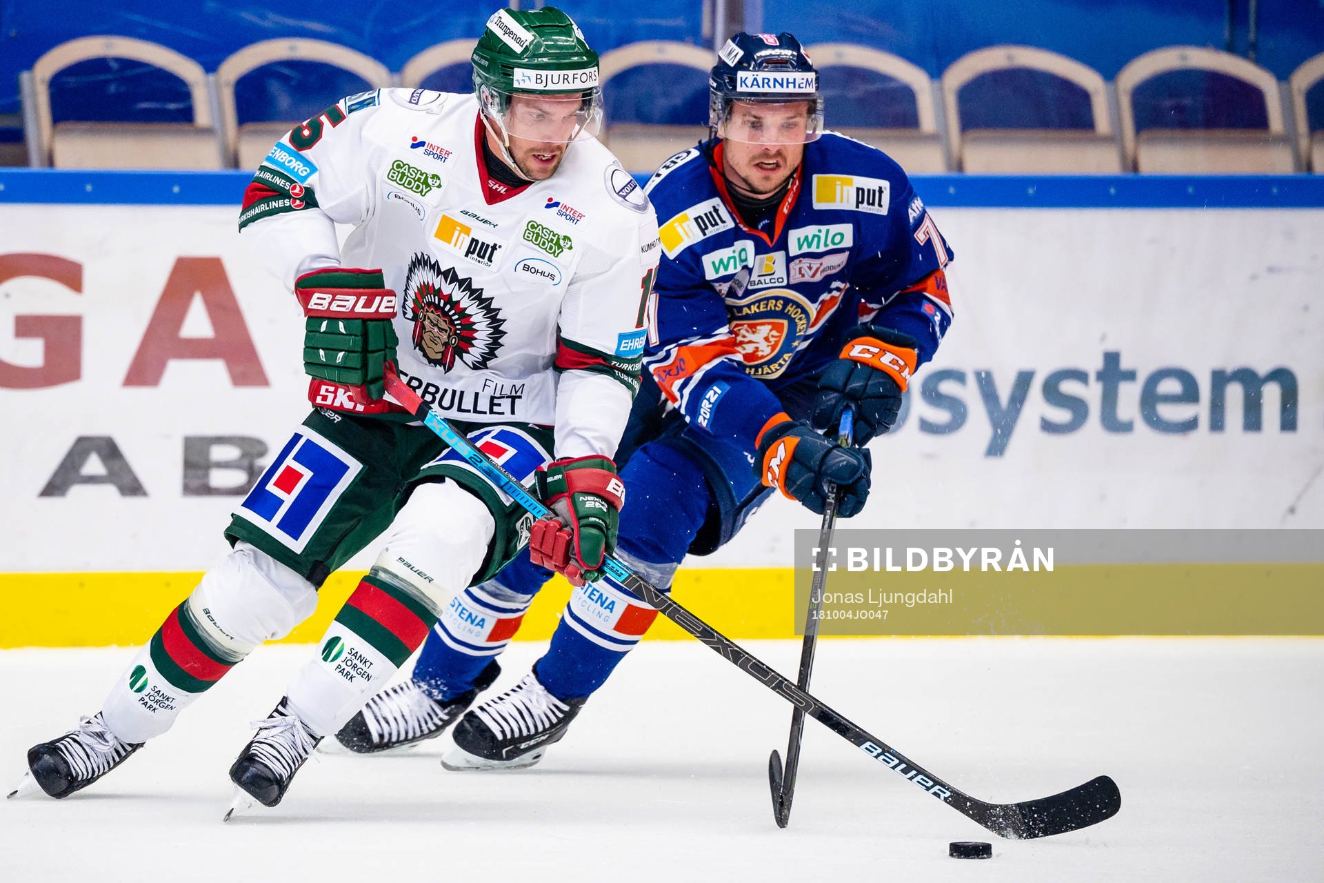 Frölundas Anders Grönlund och Växjös Pontus Netterberg
