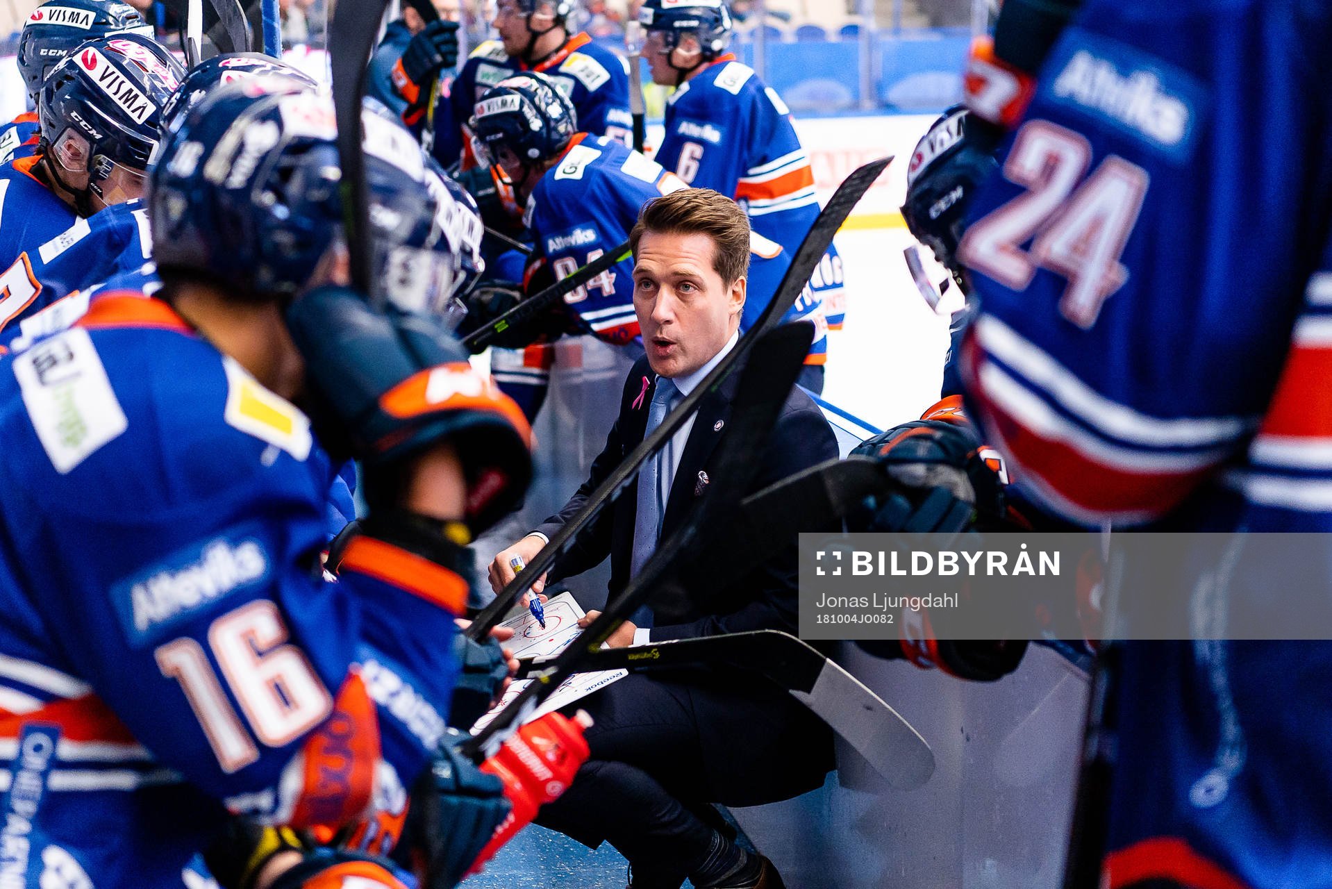 Växjös tränare Sam Hallam