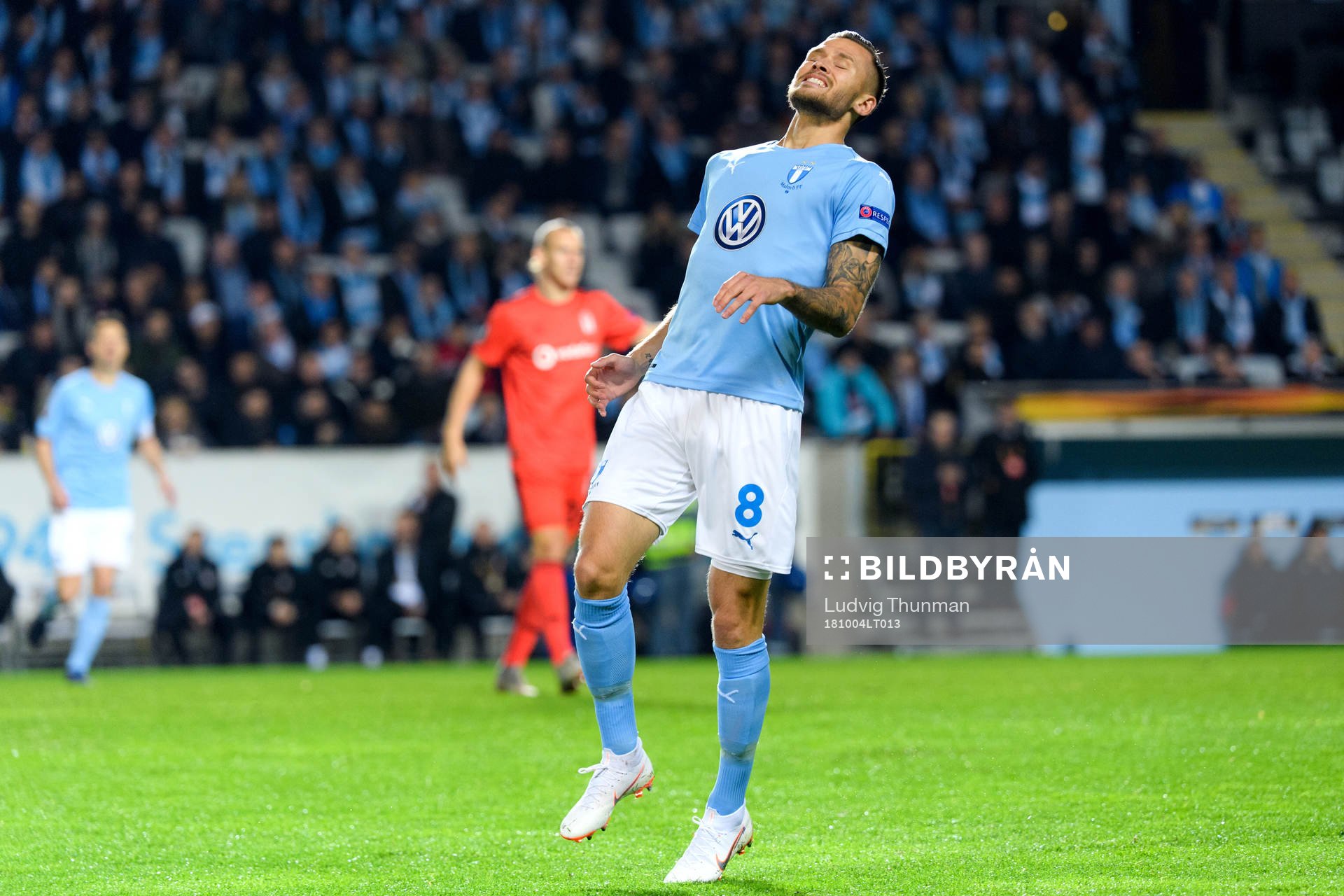 Arnór Ingvi Traustason of Malmö FF looks dejected