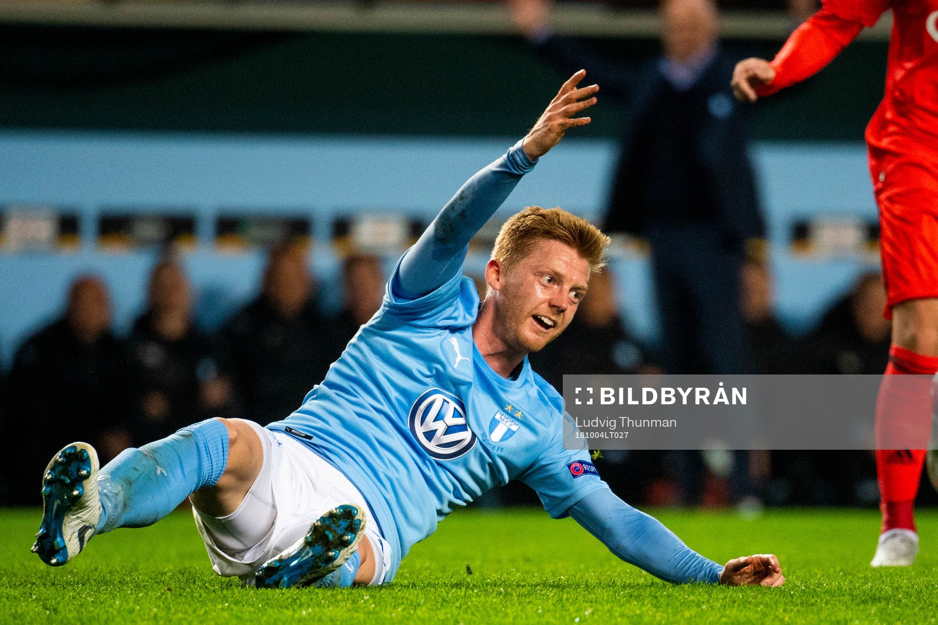Anders Christiansen of Malmö FF reacts