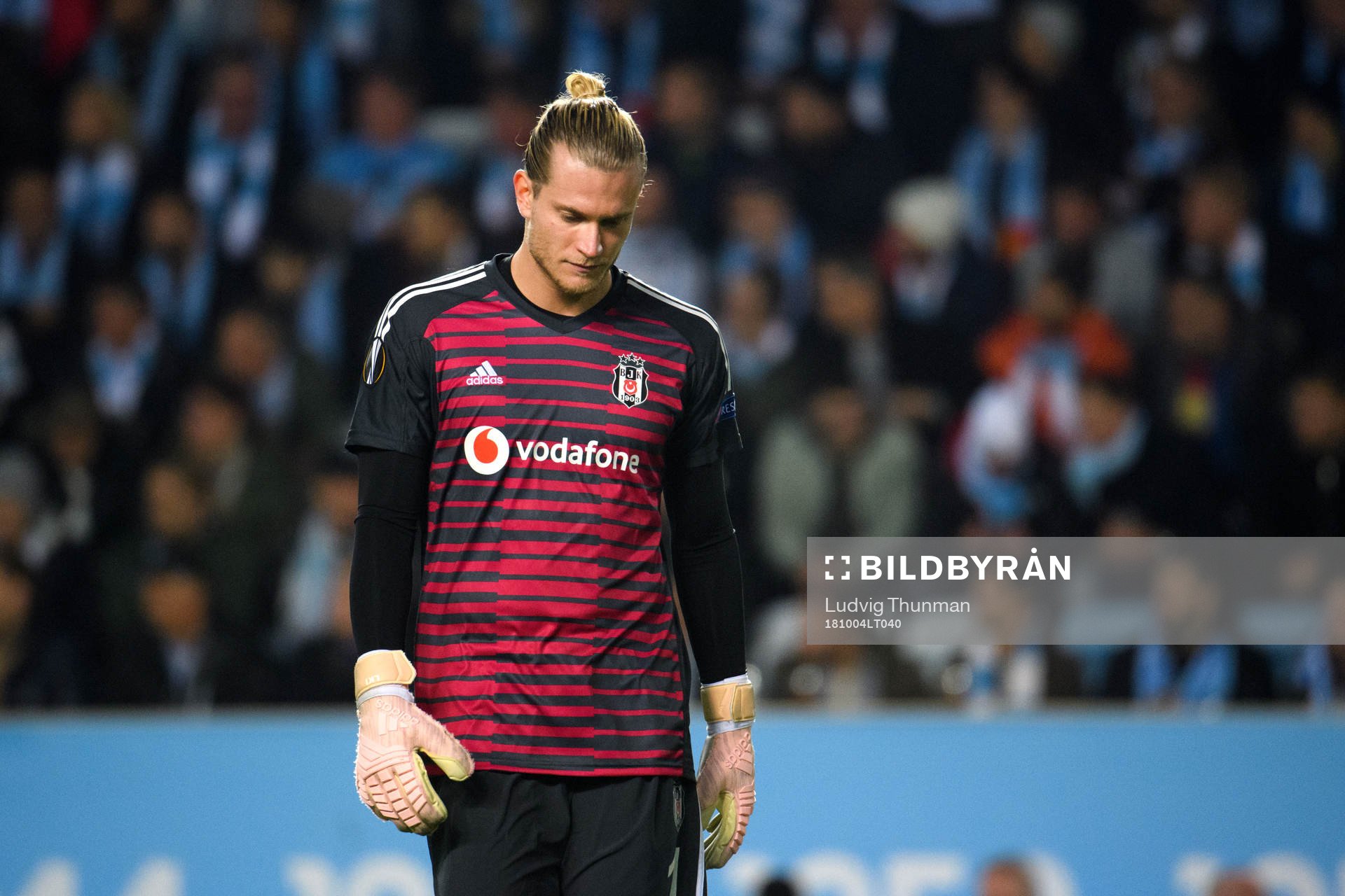 Goalkeeper Loris Karius of Besiktas looks dejected