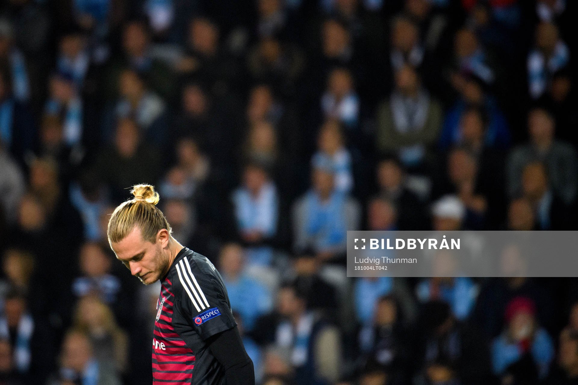 Goalkeeper Loris Karius of Besiktas looks dejected