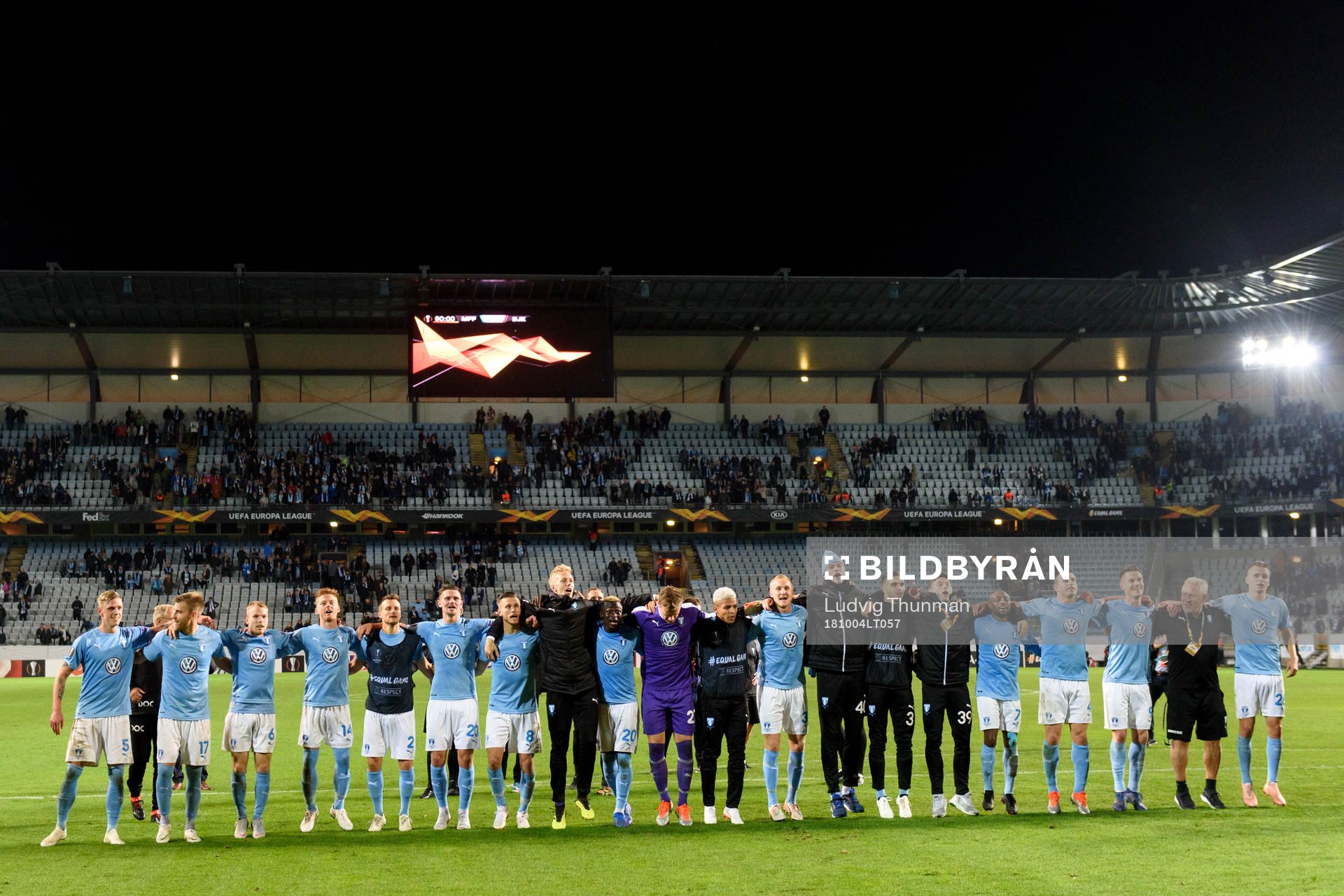 The players of of Malmö FF celebrates