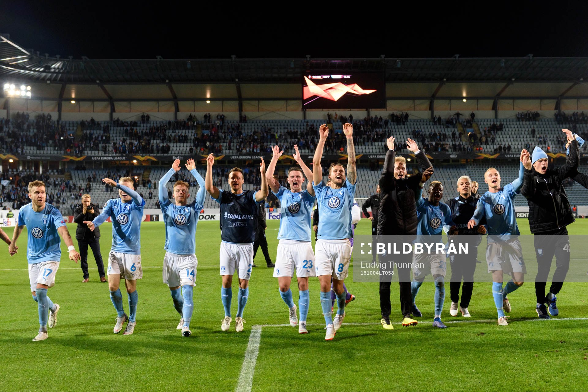 The players of of Malmö FF celebrates