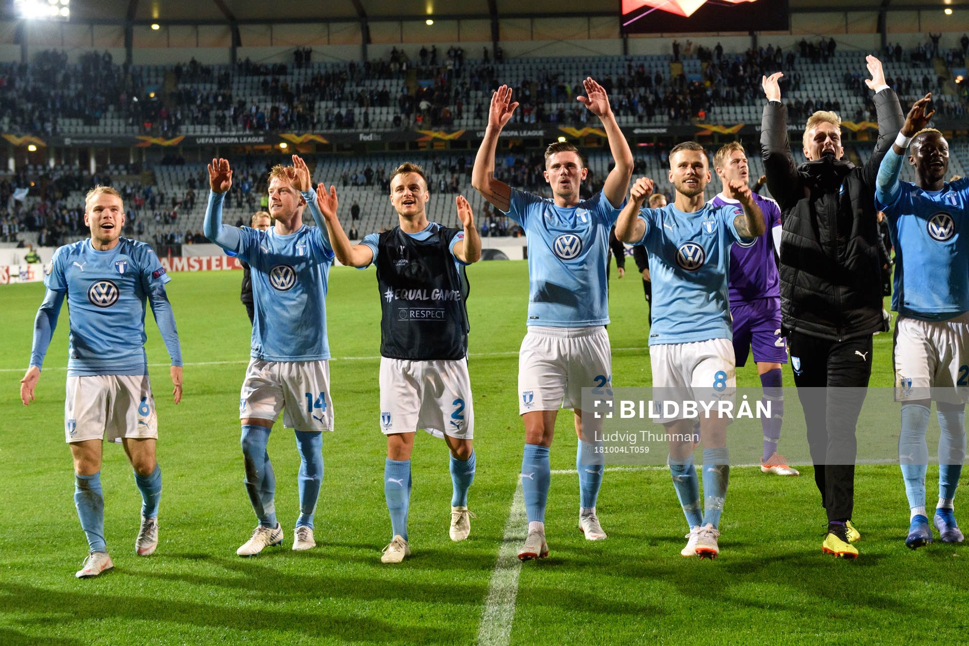 The players of of Malmö FF celebrates