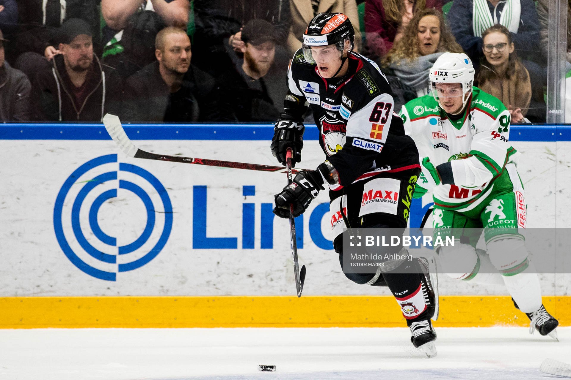 Malmö Redhawks Fredrik Händemark och Rögles Christian
