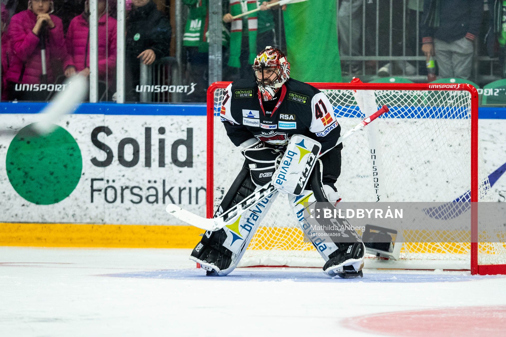 Malmö Redhawks målvakt Cristopher Nilstorp