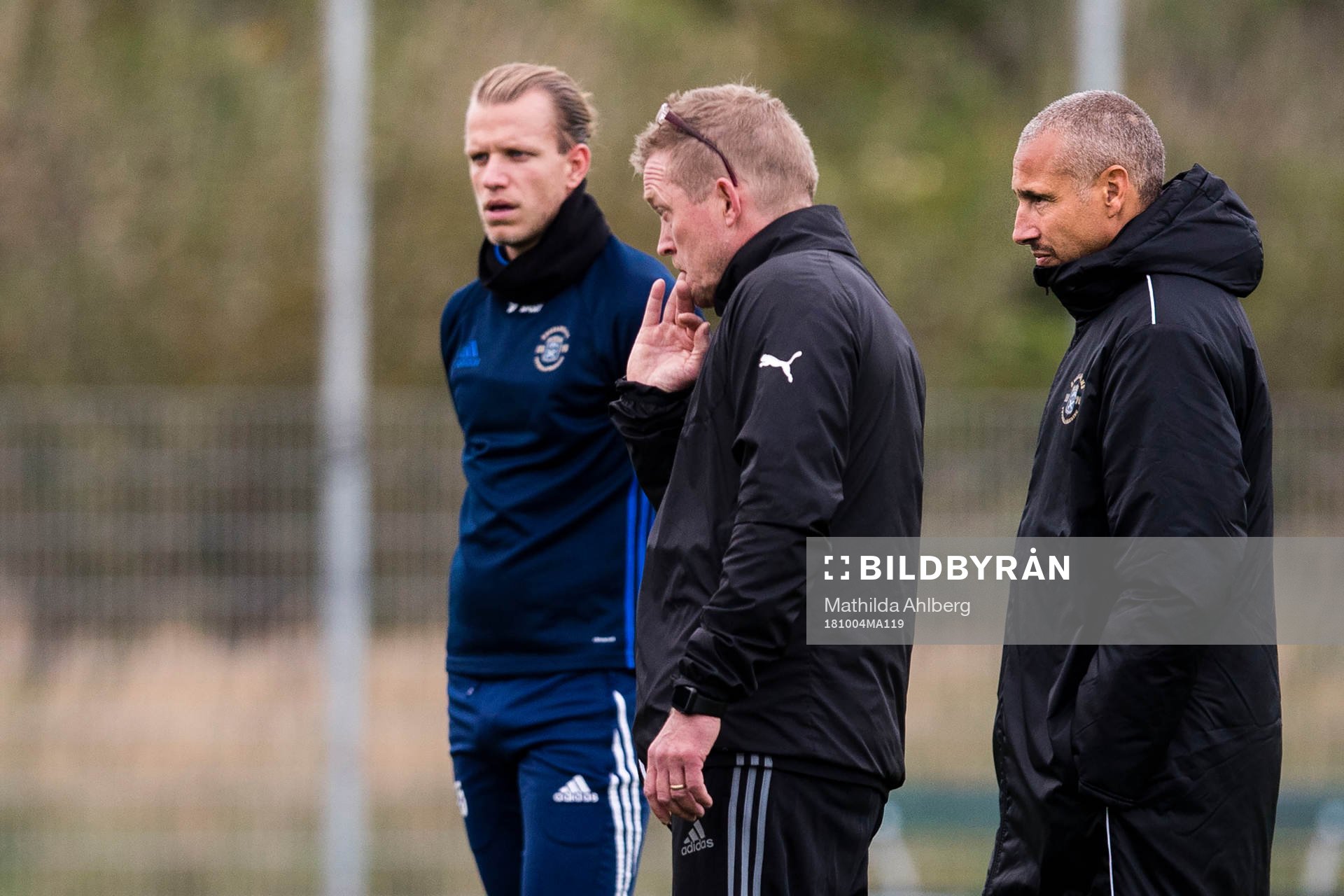 Ängelholms målvaktstränare Leif Troedsson och Henrik