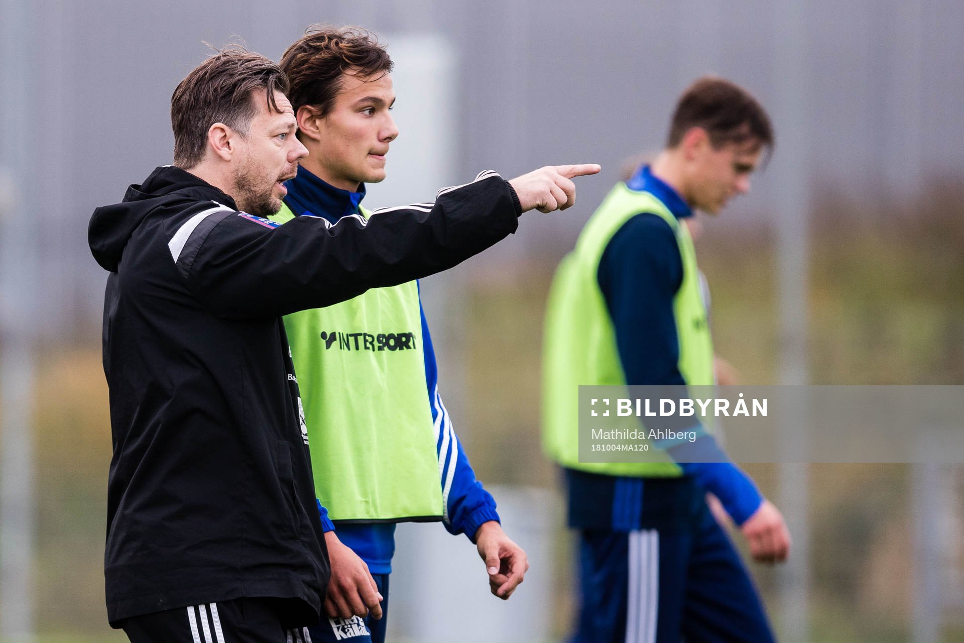 Ängelholms U19 tränare Markus Tilly och Assad Al Hamlawi
