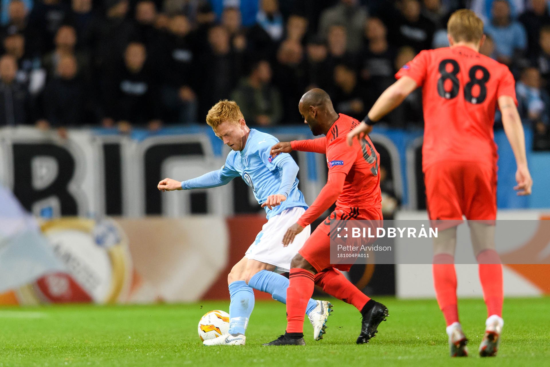 Anders Christiansen of Malmö FF and Vagner Silva De Souza
