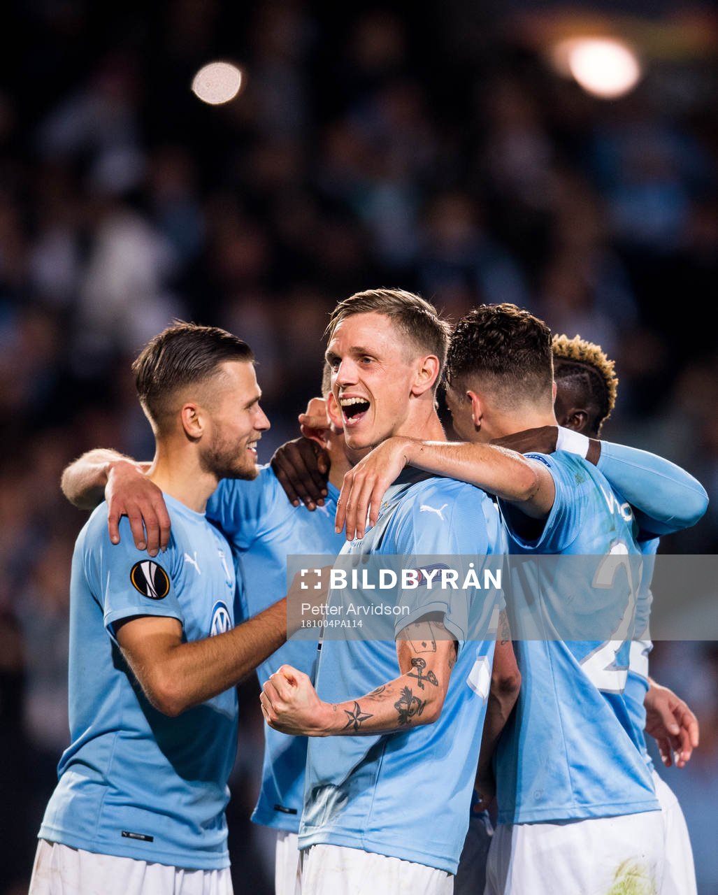 Markus Rosenberg of Malmö FF celebrates Sören Rieks