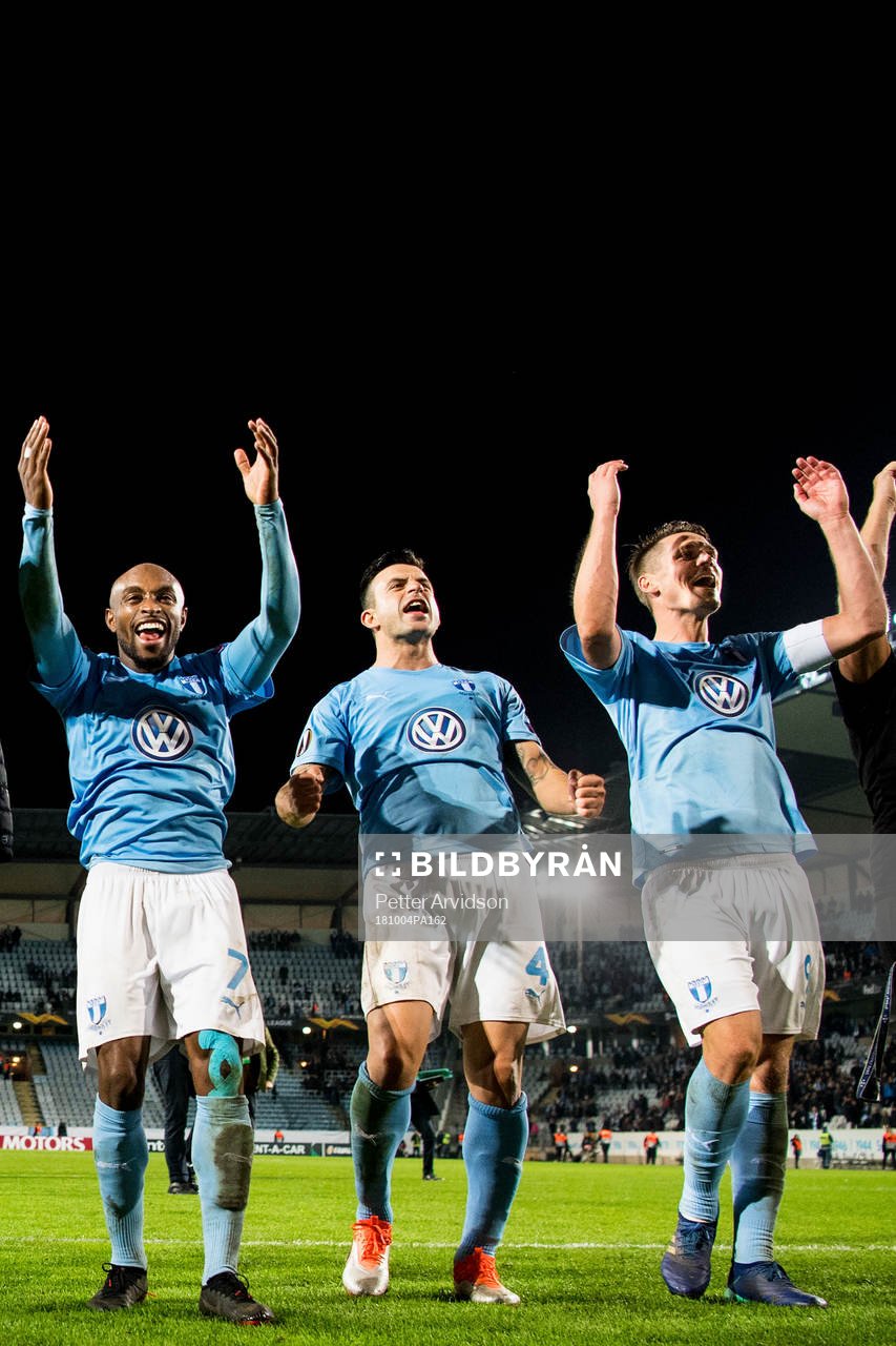 Fouad Bachirou, Behrang Safari and Markus Rosenberg of
