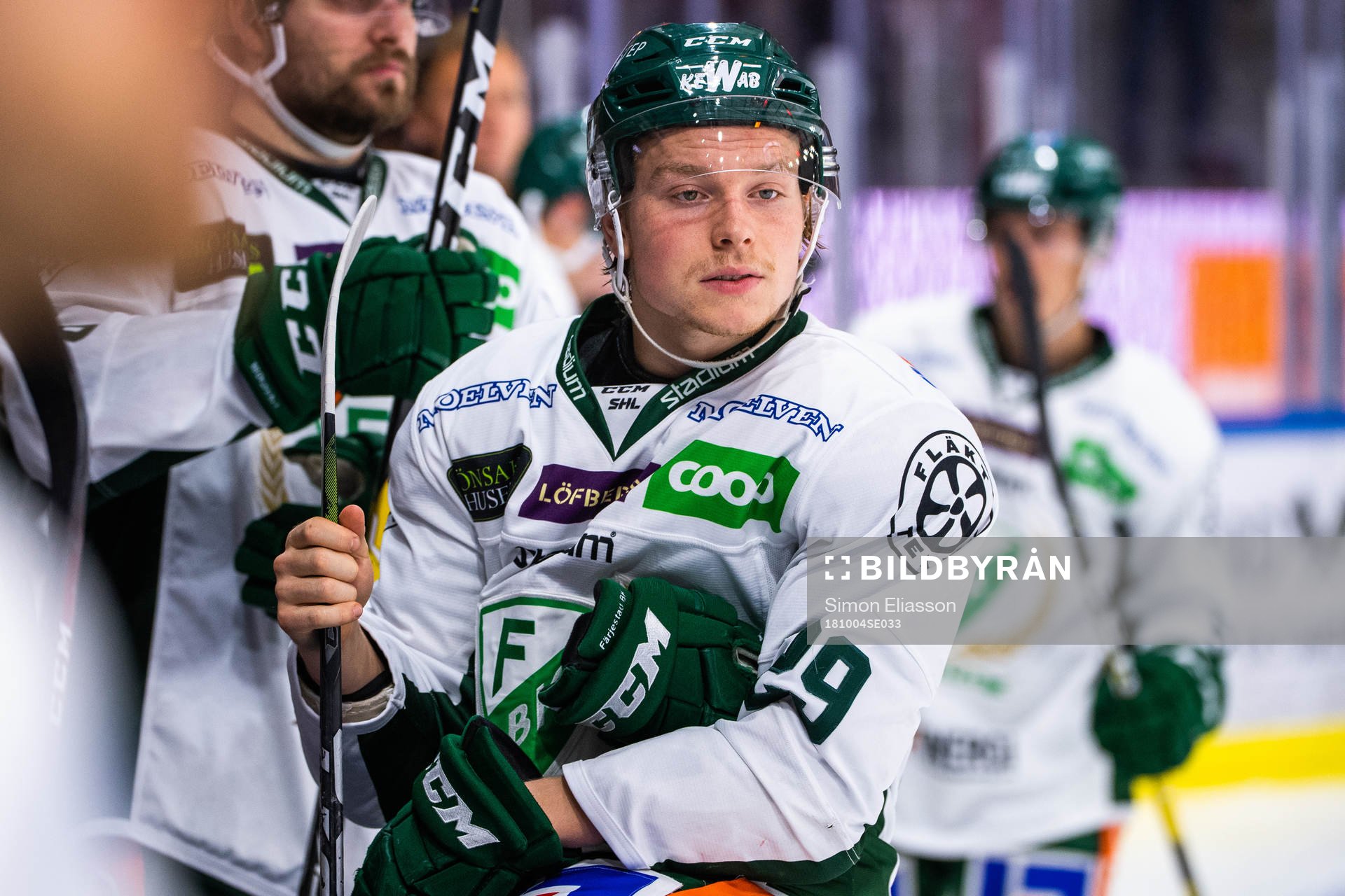 Färjestads Oskar Steen deppar