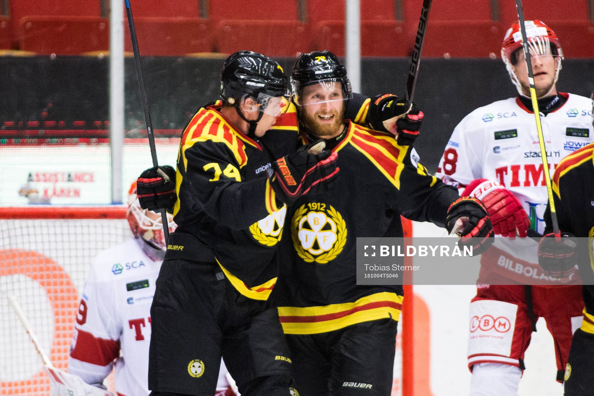 Brynäs Joachim Rohdin jublar