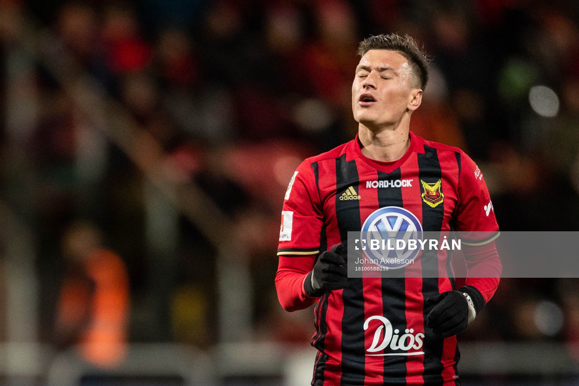 Östersunds Jamie Hopcutt deppar