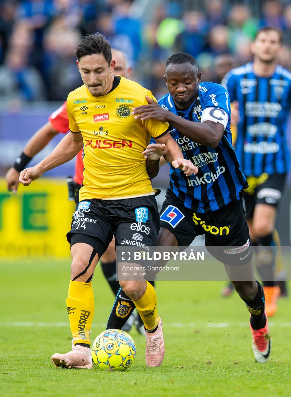 Elfsborgs Stefan Ishizaki och Sirius Moses Ogbu