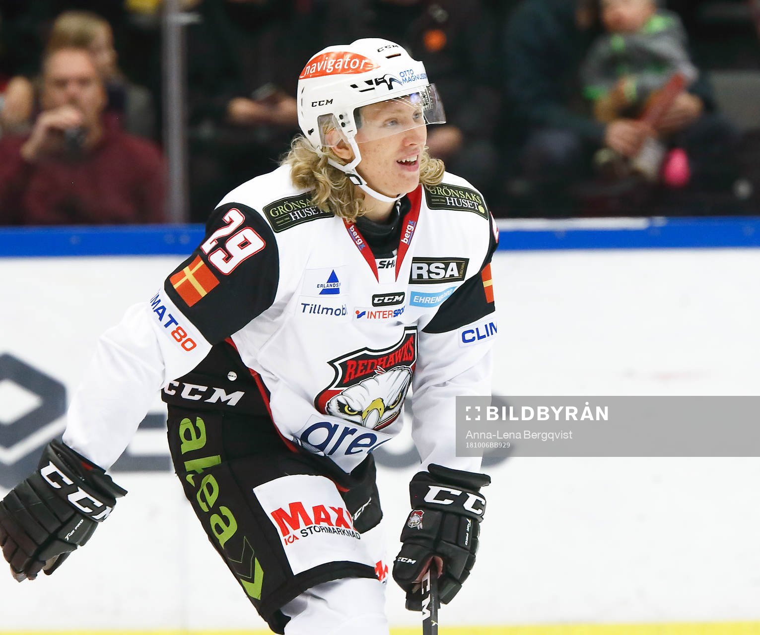 Malmö Redhawks Marcus Sylvegård jublar