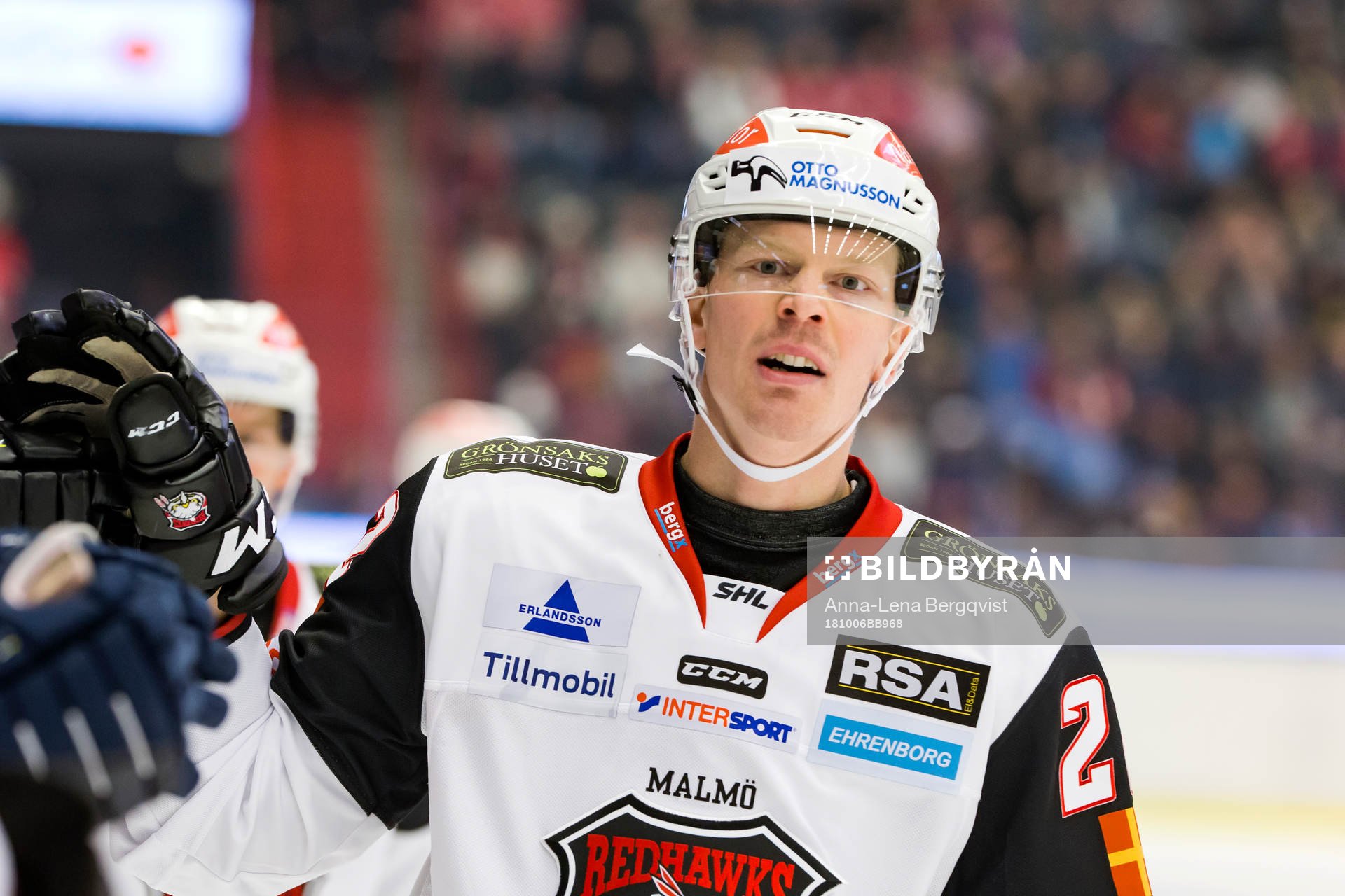 Malmö Redhawks Lars Bryggman jublar