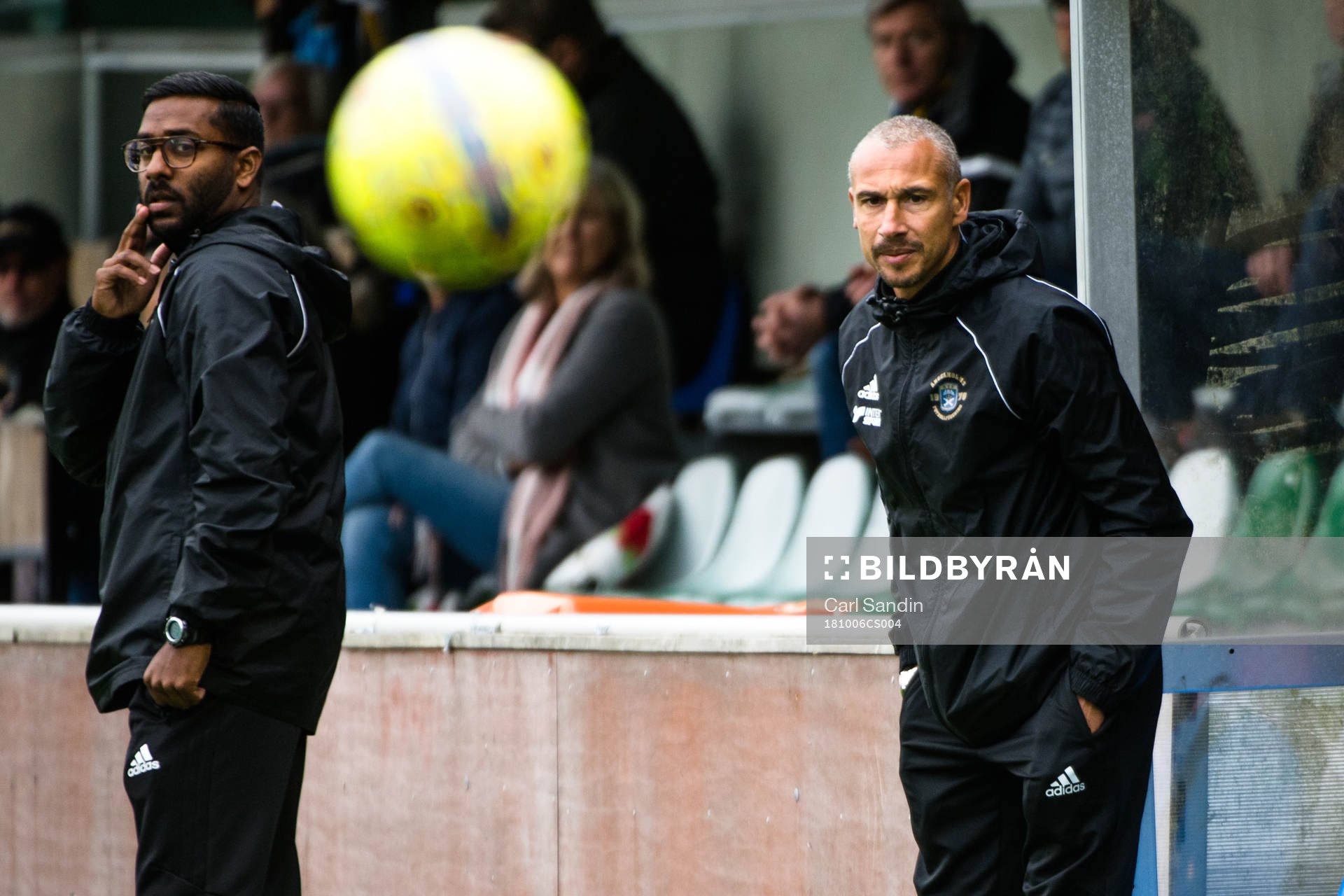 Ängelholms tränare Alexander Tengryd och Henrik Larsson