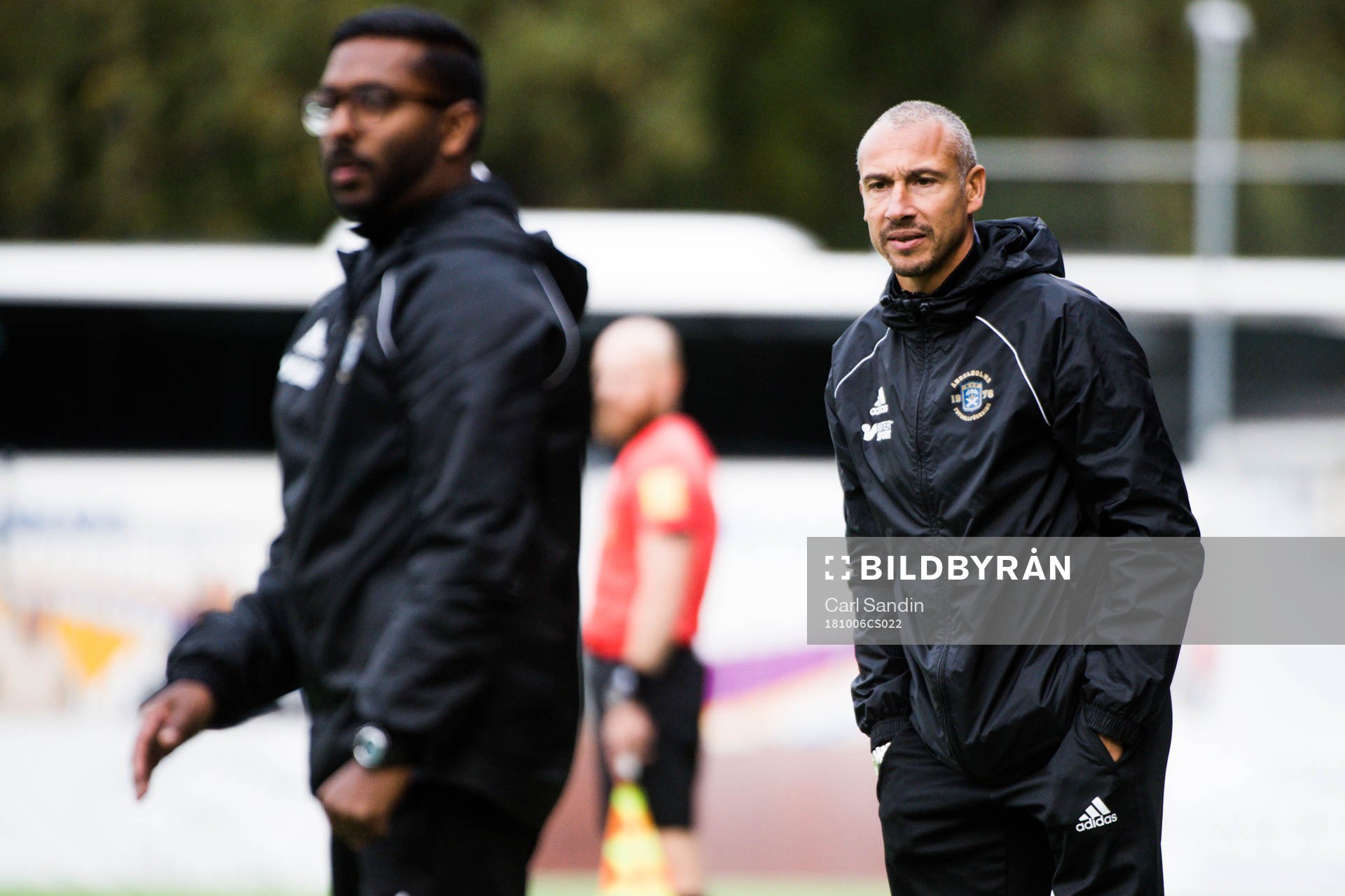 Ängelholms tränare Alexander Tengryd och Henrik Larsson