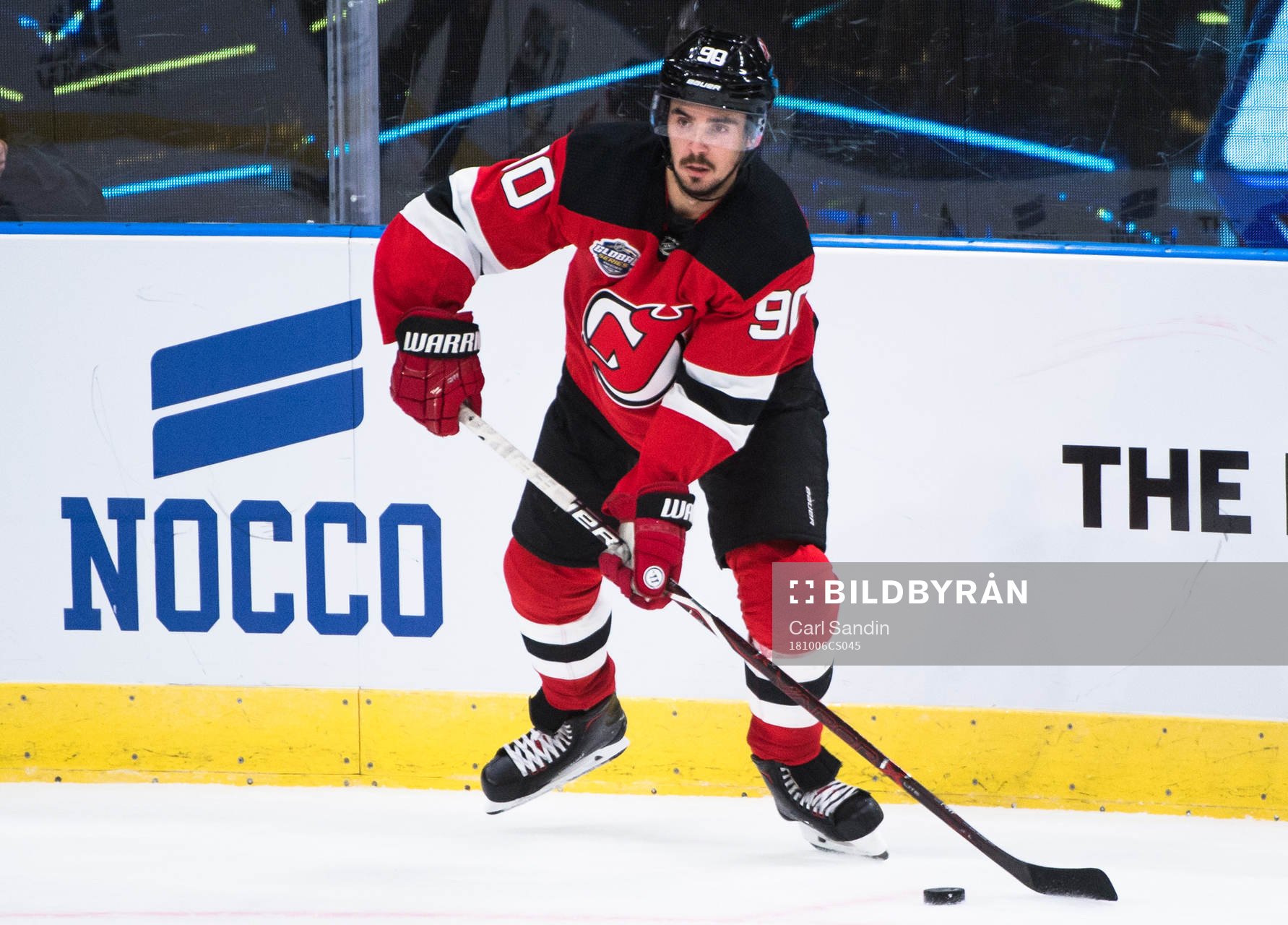 Marcus Johansson of the New Jersey Devils