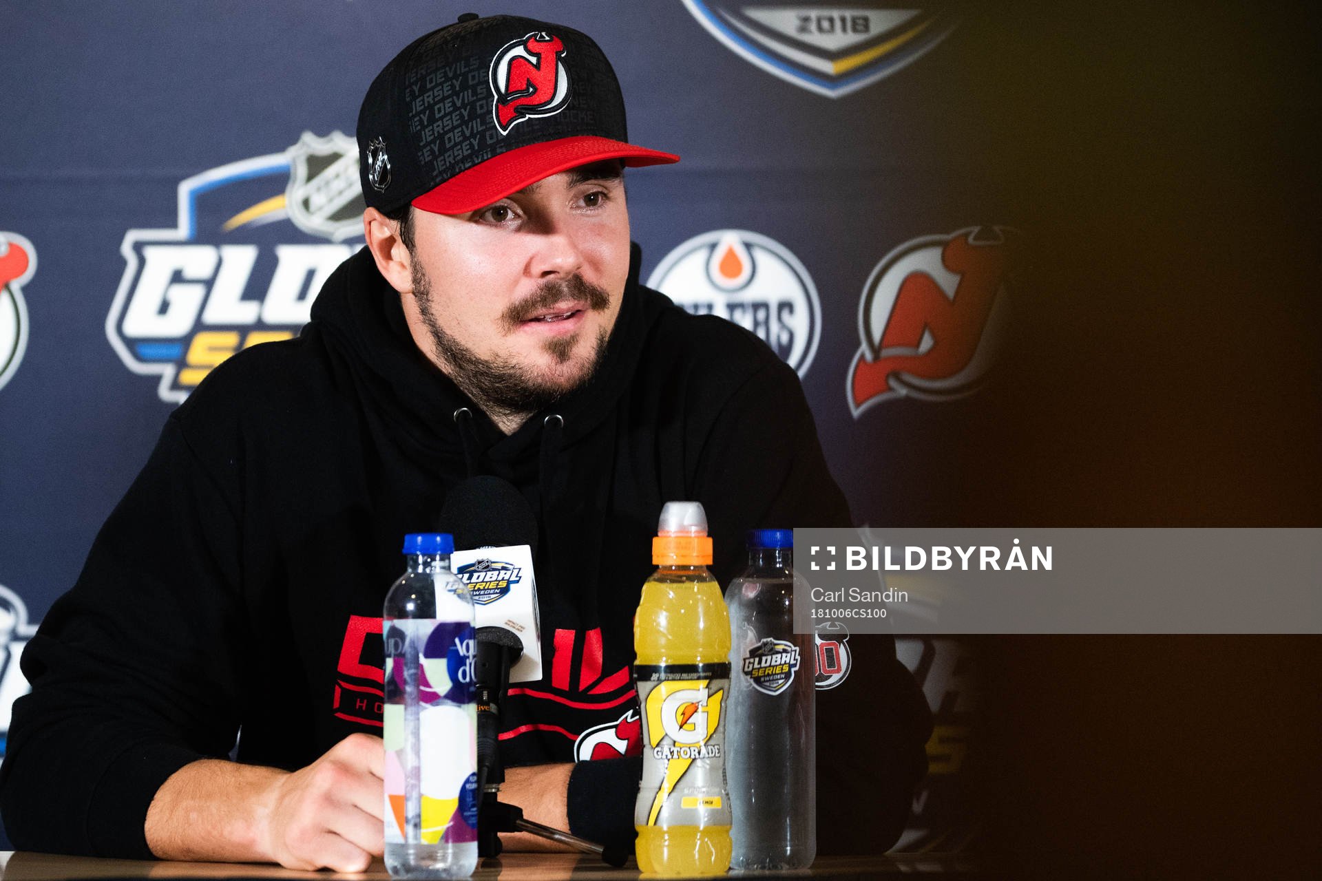Marcus Johansson of the New Jersey Devils
