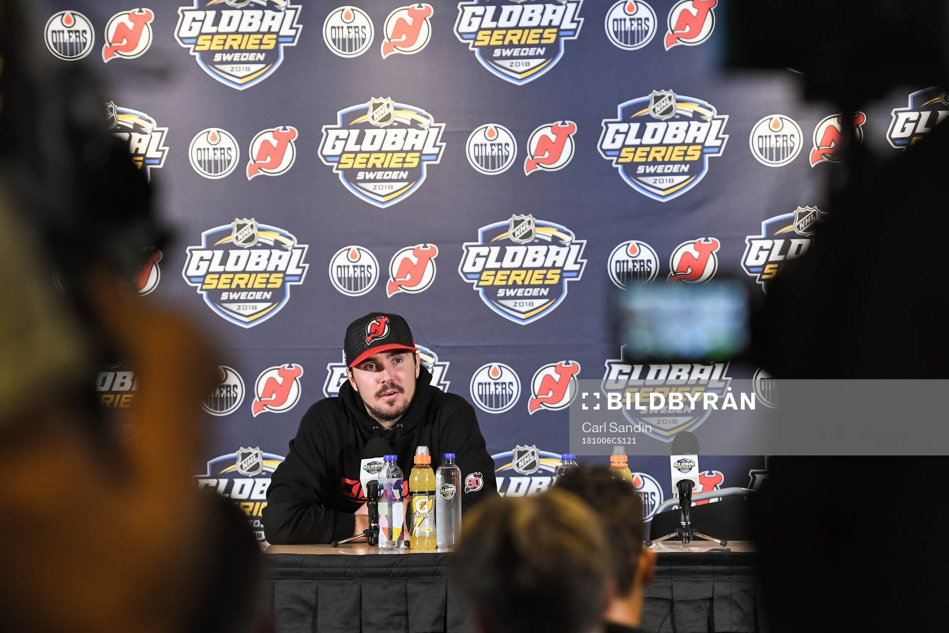 Marcus Johansson of the New Jersey Devils