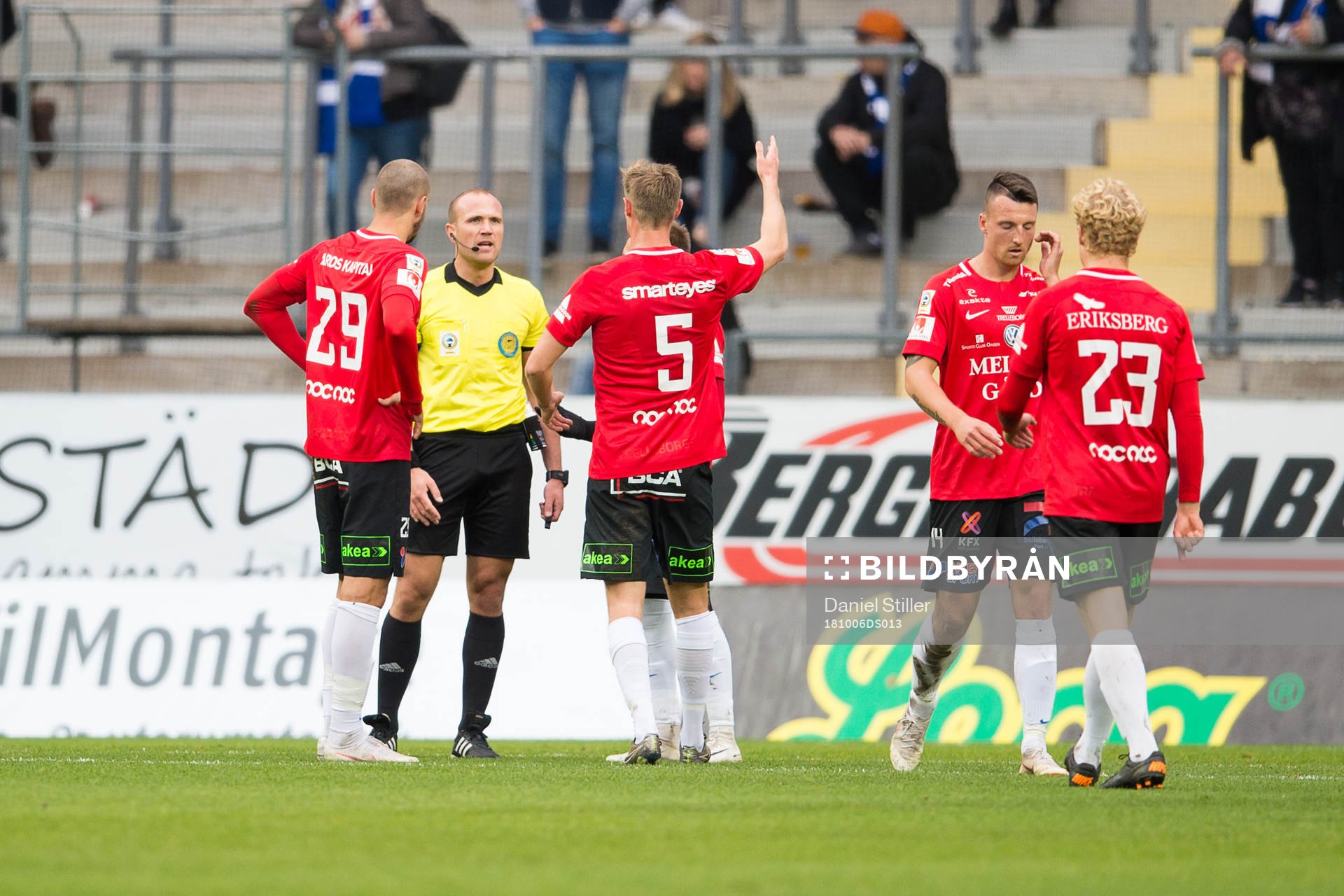 Trelleborg skäller på domaren Patrik Eriksson i slutet av