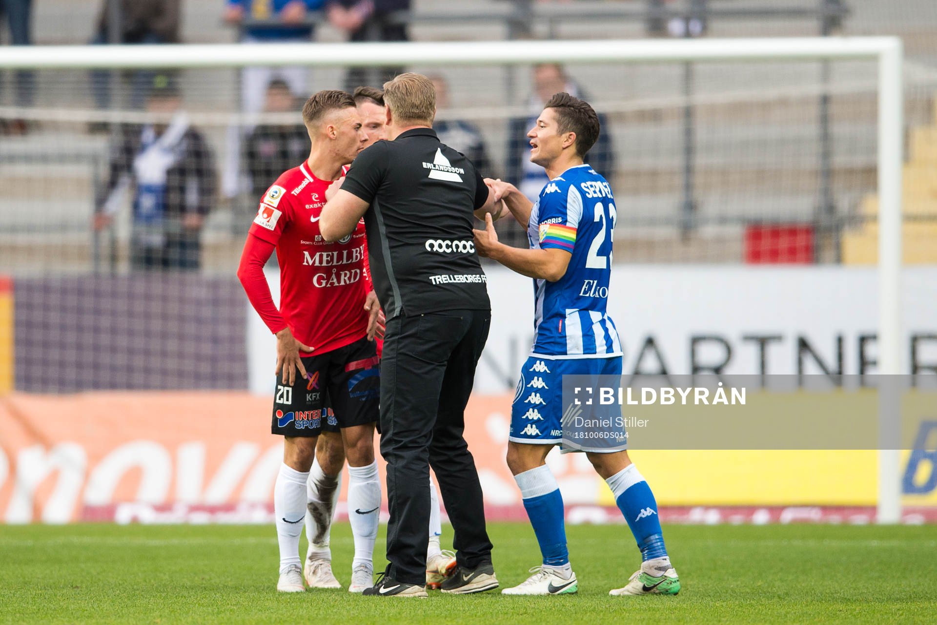 Trelleborgs tränare Patrick Winqvist får gå emellan