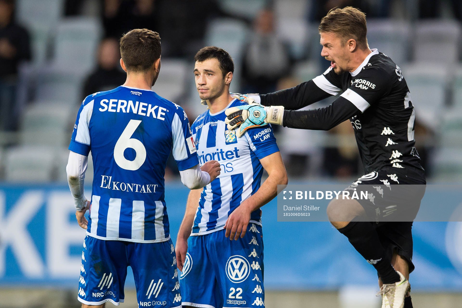 IFK Göteborgs målvakt Erik Dahlin jublar