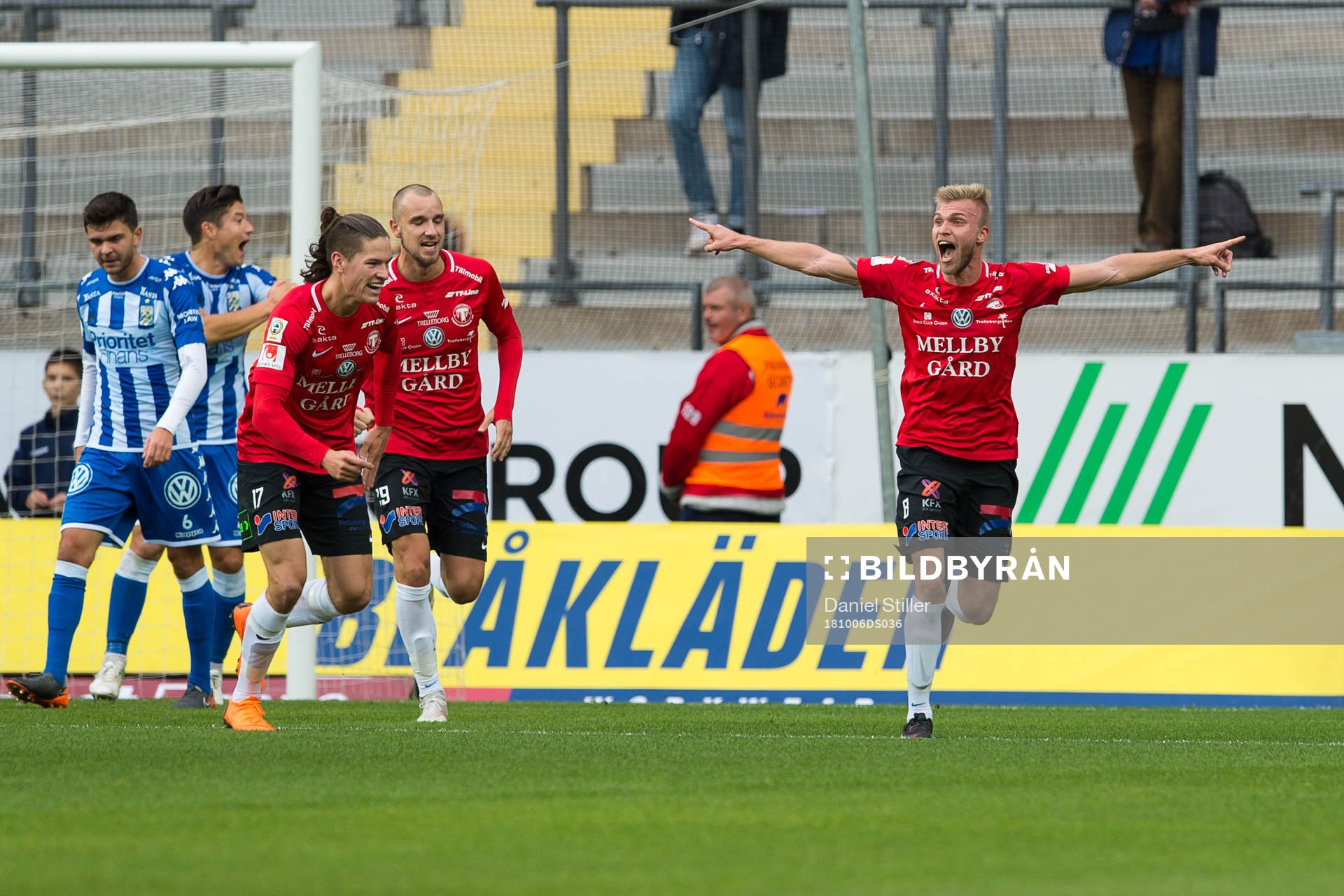  Trelleborgs Robin Nilsson jublar