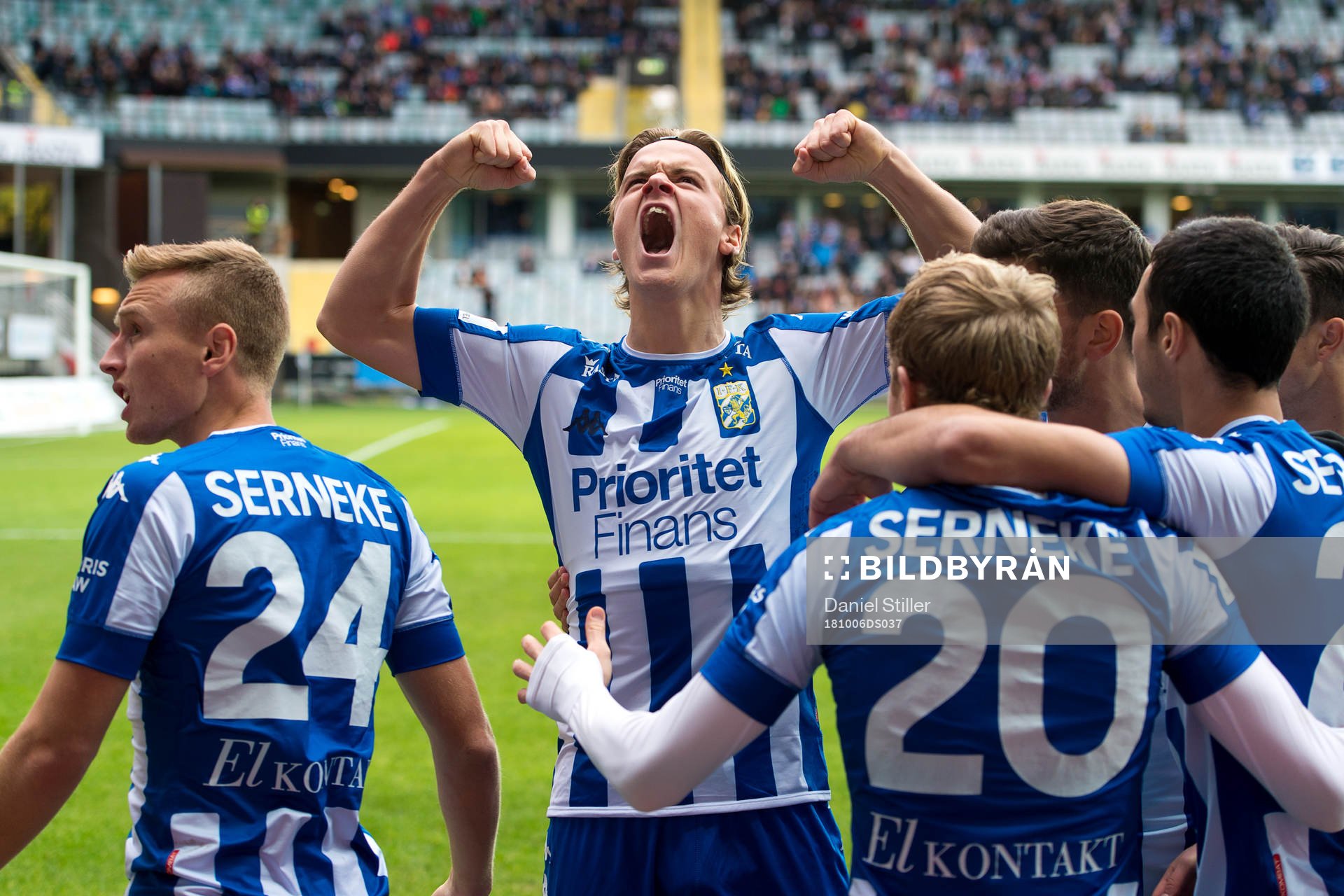  IFK Göteborgs August Erlingmark jublar