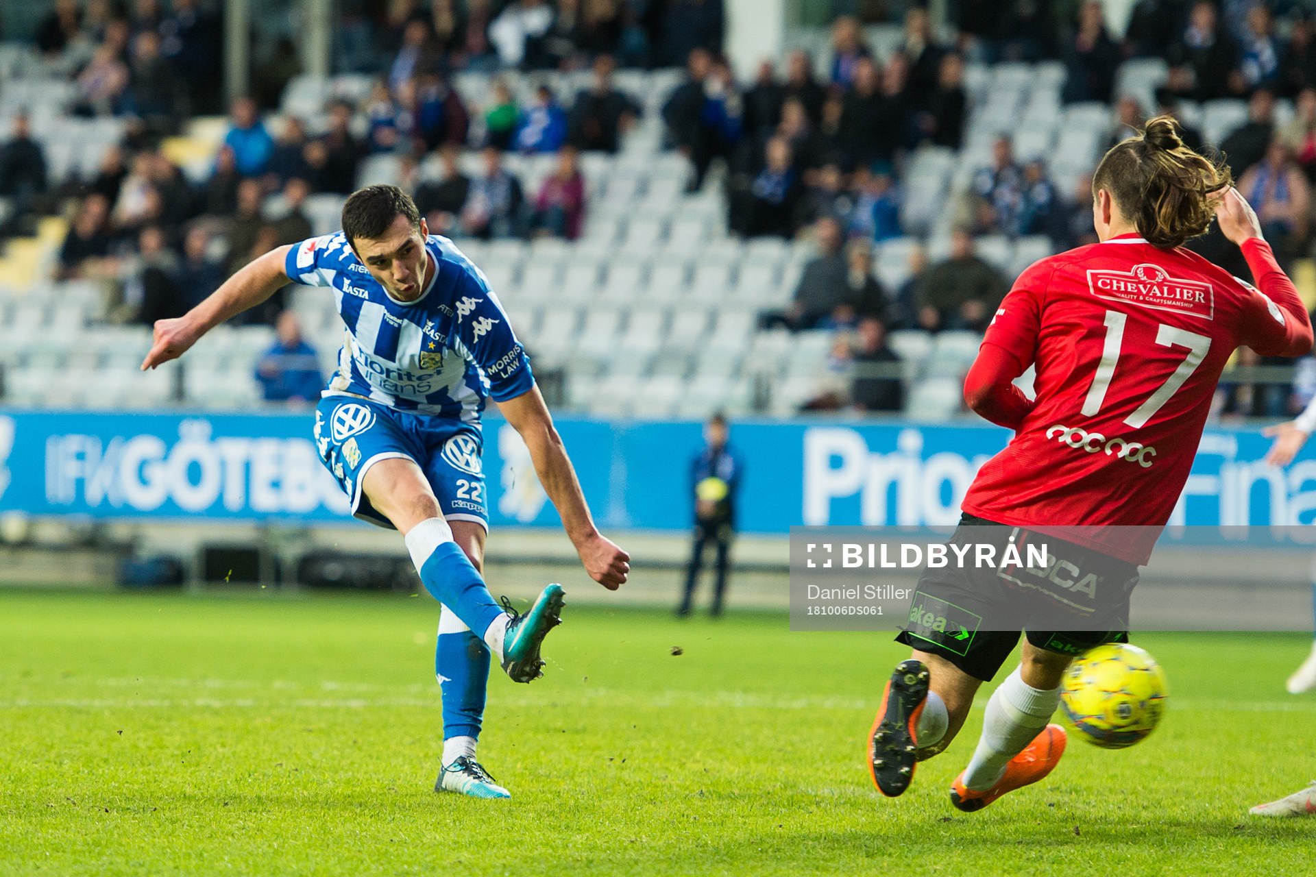 IFK Göteborgs Giorgi Kharaishvili under fotbollsmatchen i Allsvenskan mellan IFK Göteborg och Trelleborg den 6 oktober 2018 i Göteborg.