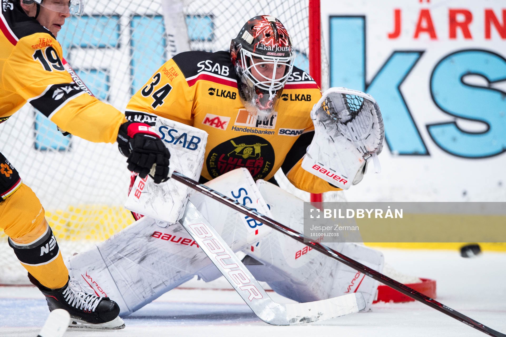Luleås målvakt Joel Lassinantti