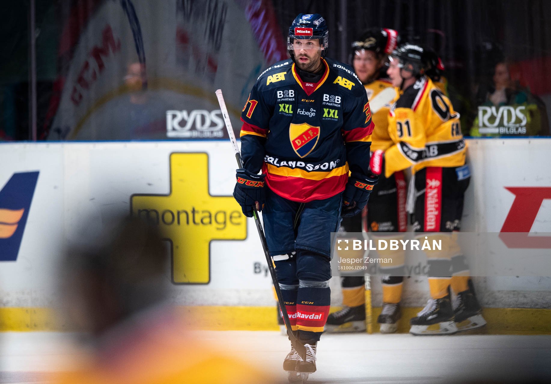 Djurgårdens Dick Axelsson  deppar