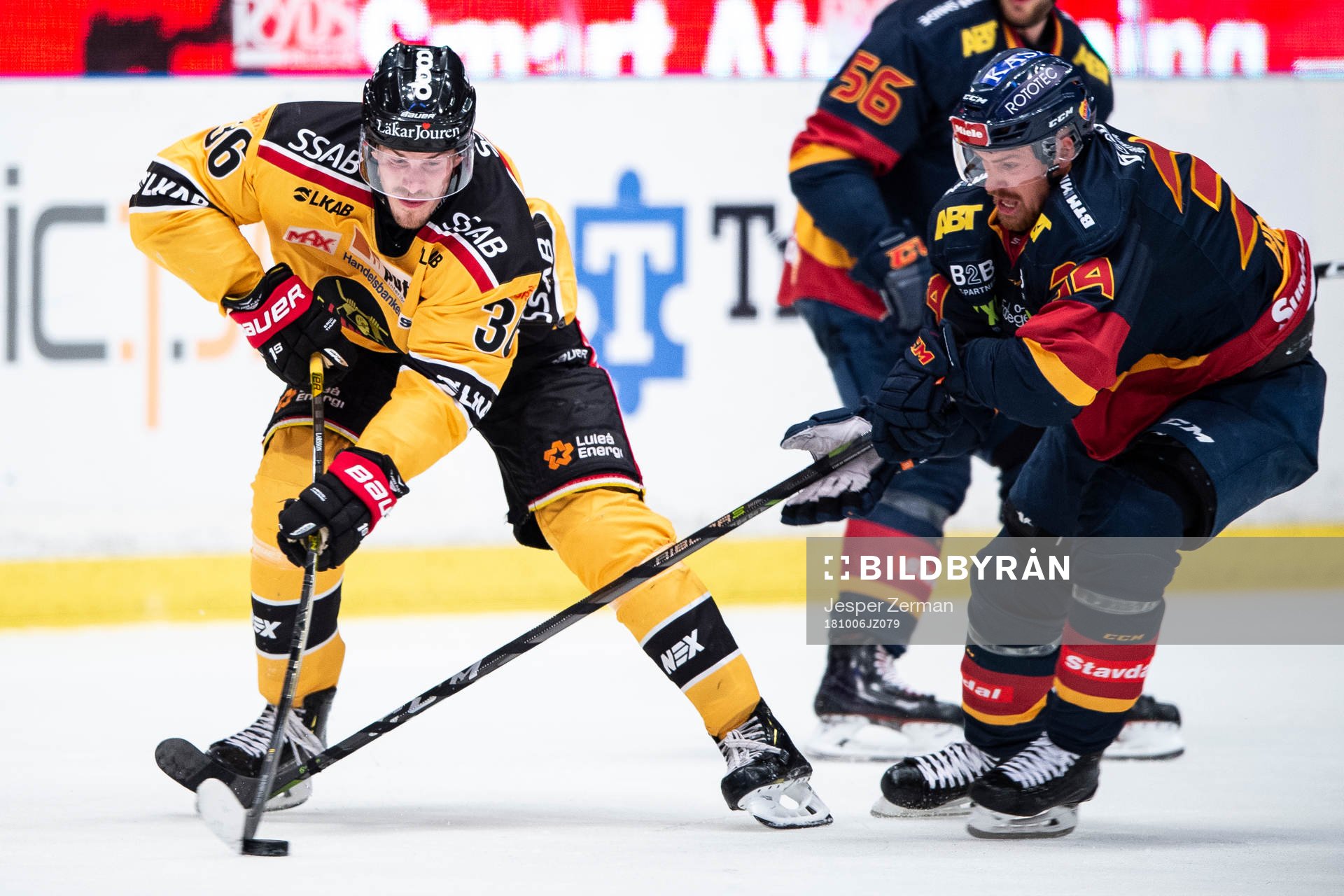 Luleås Emil Larsson och Djurgårdens Daniel Brodin